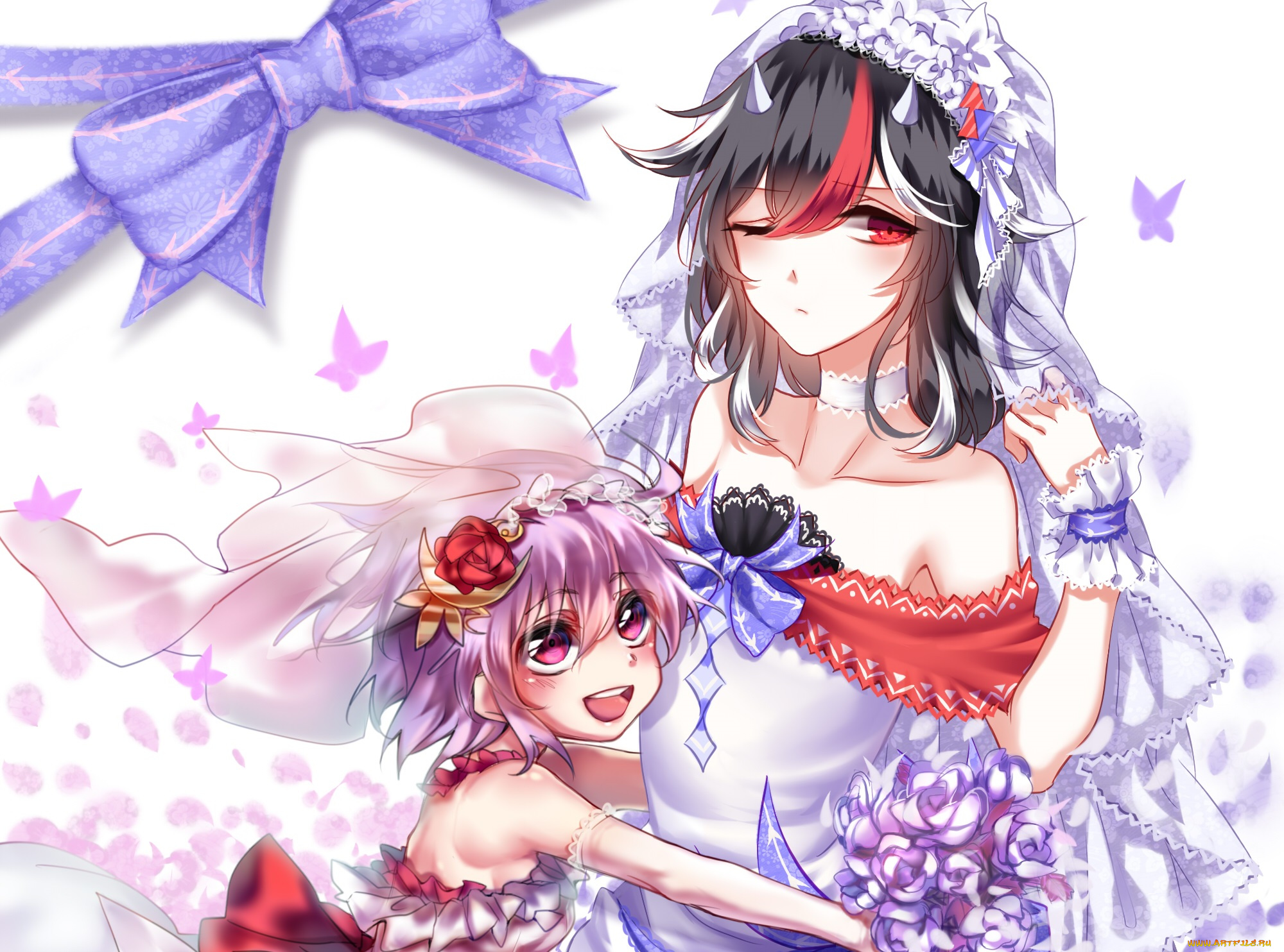 аниме, touhou, девушки