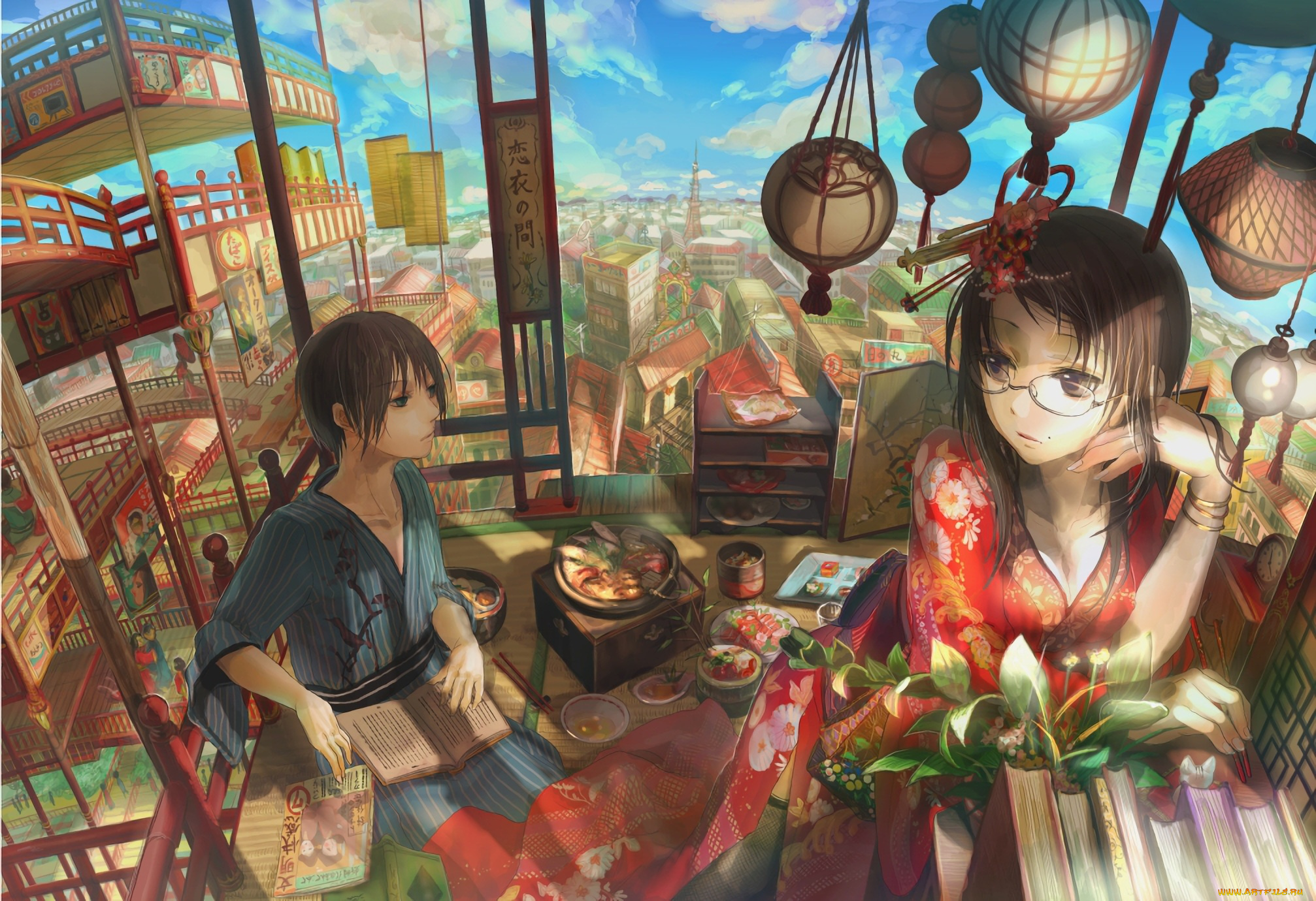 аниме, unknown, , другое, девушка, парень