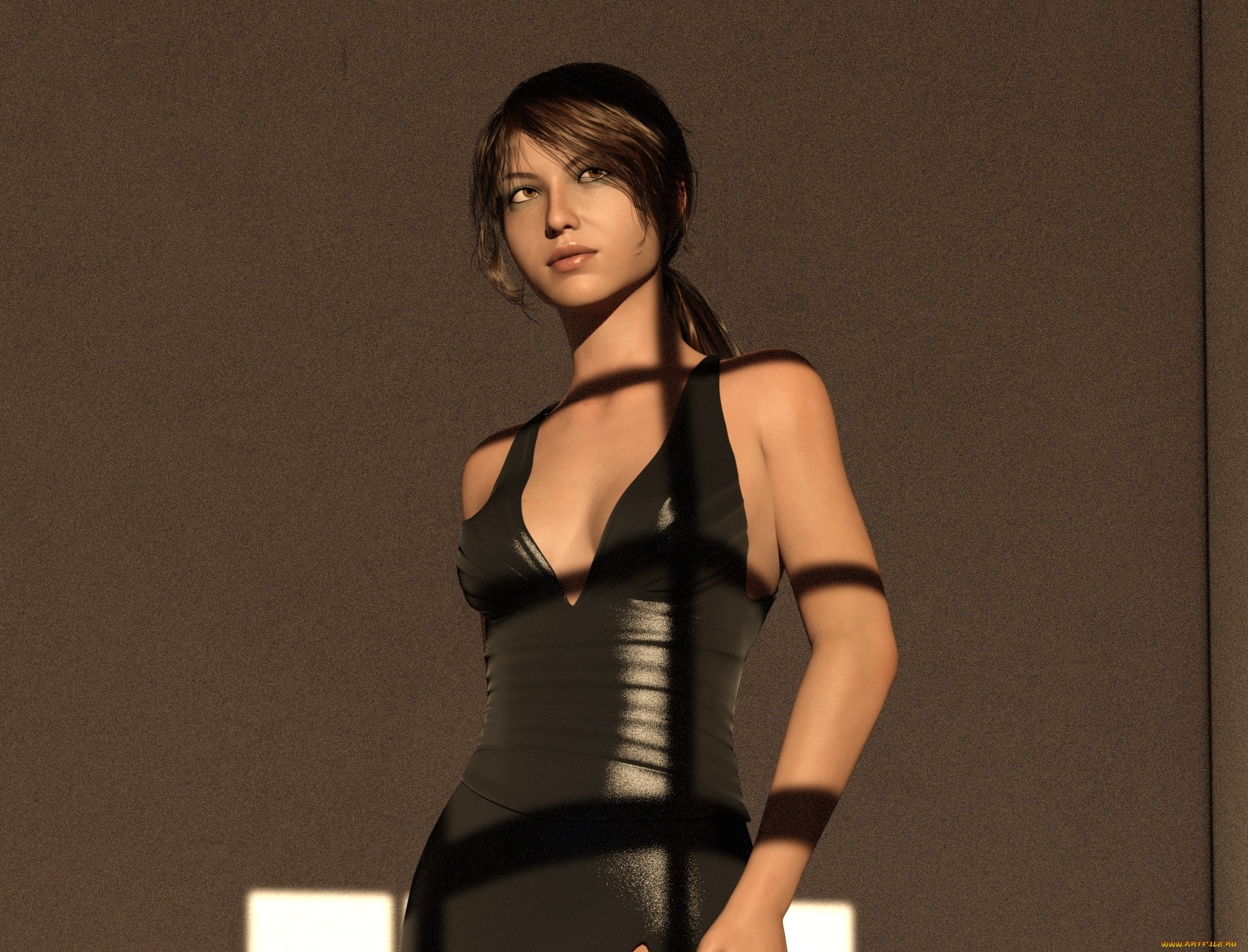 3д, графика, люди, , people, девушка, взгляд, фон