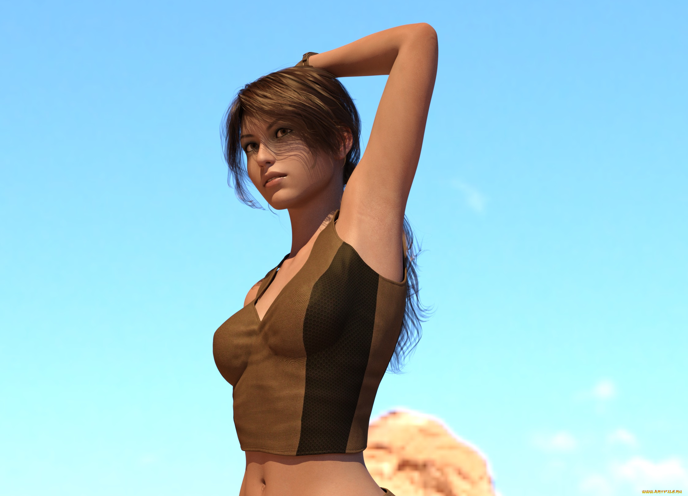 3д, графика, люди, , people, девушка, взгляд, фон