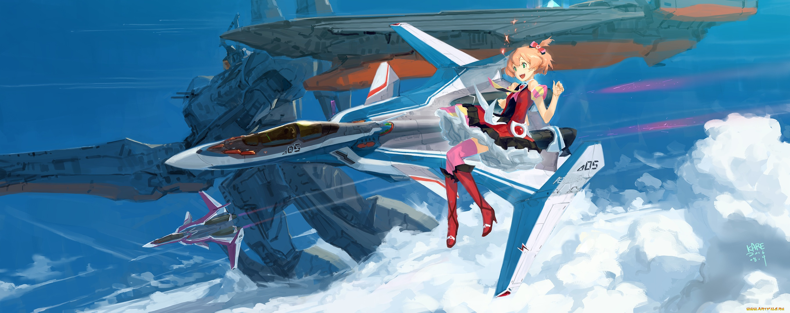 аниме, macross, delta, девушка