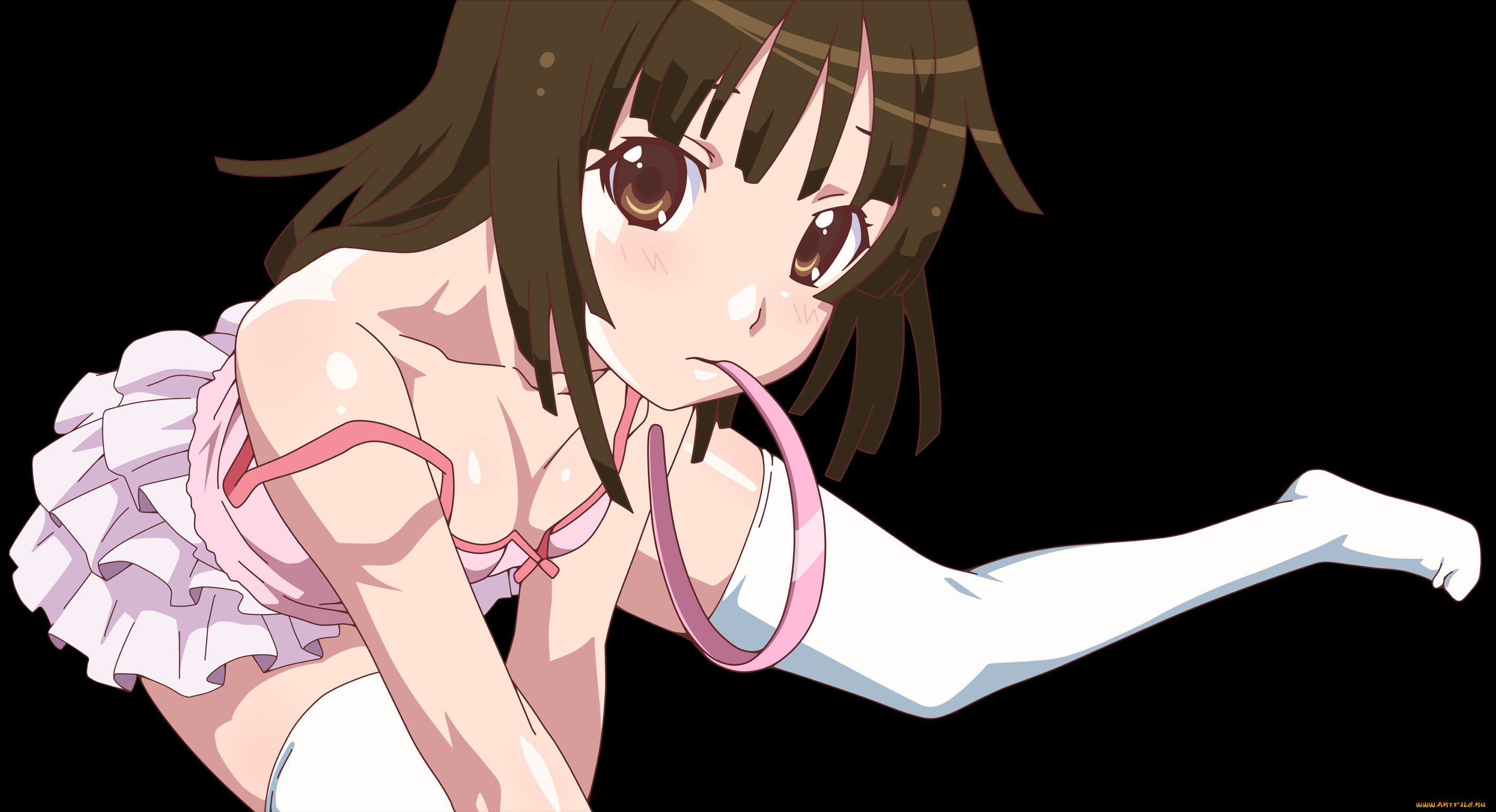 аниме, bakemonogatari, девушка