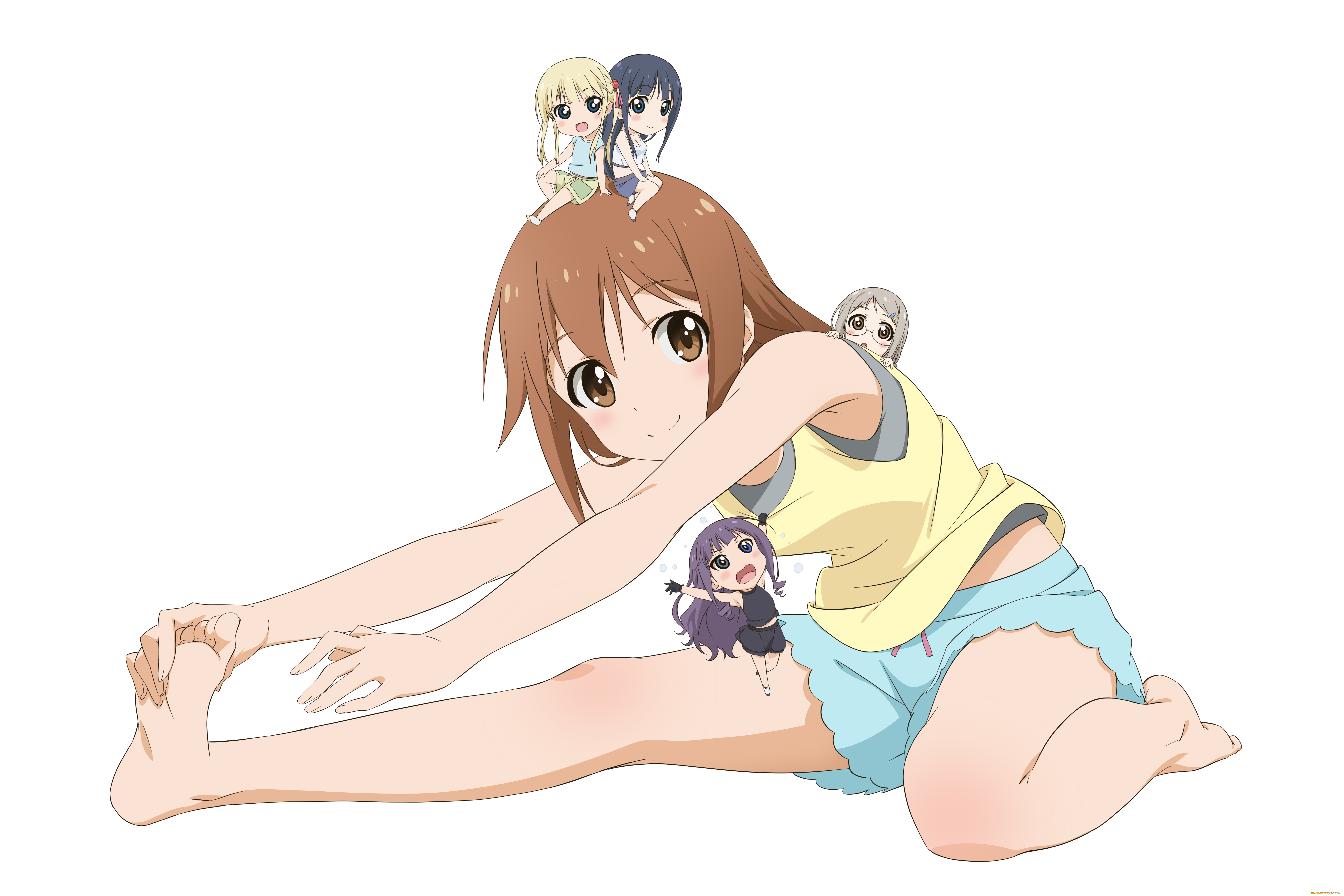 anitore, , ex, аниме, ani, tore, взгляд, девушка, фон