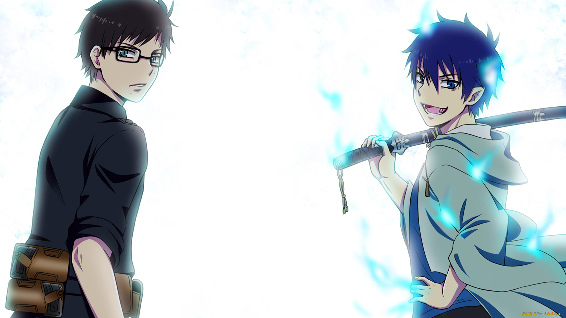 аниме, ao, no, exorcist, братья