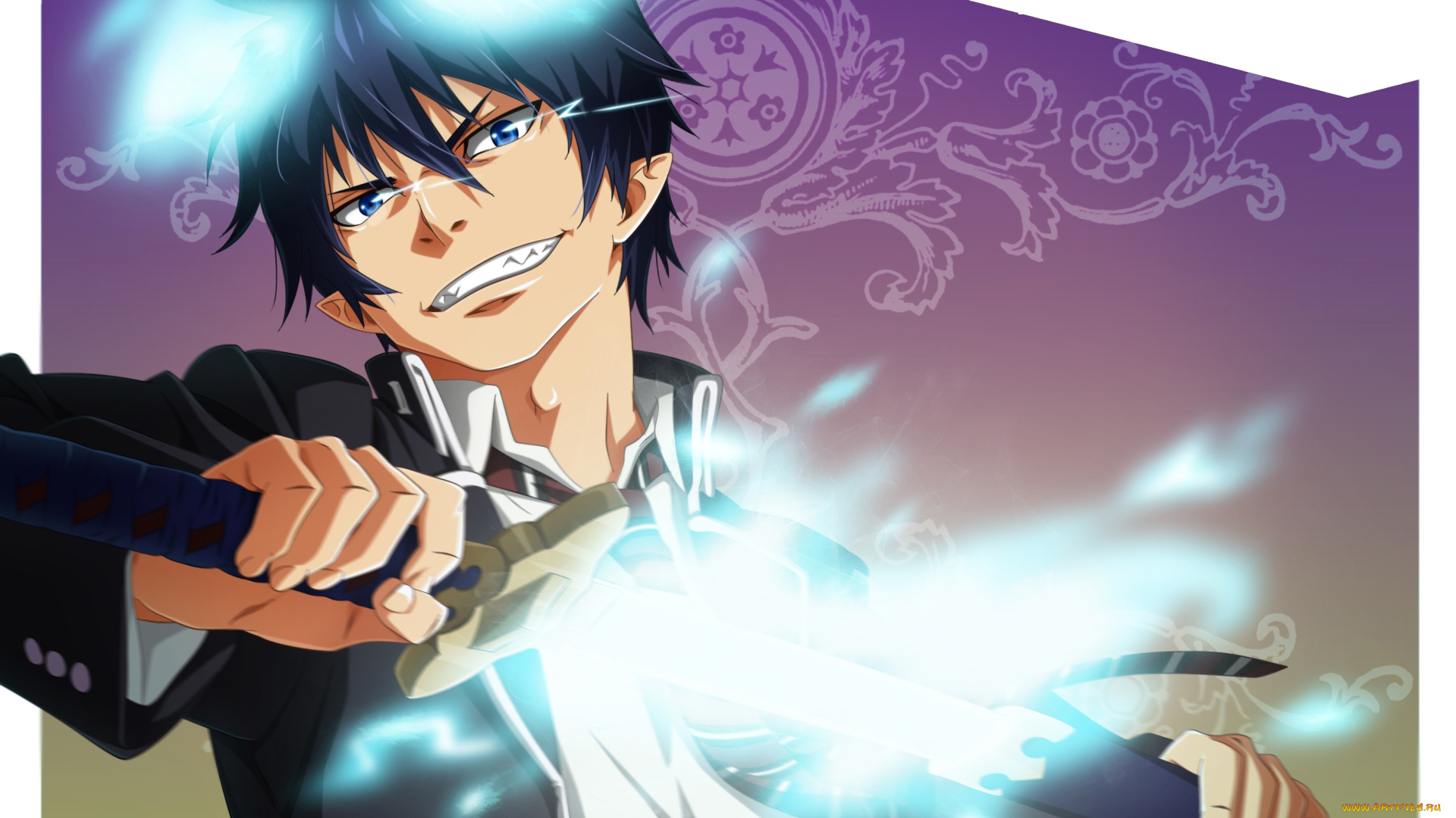 аниме, ao, no, exorcist, рин