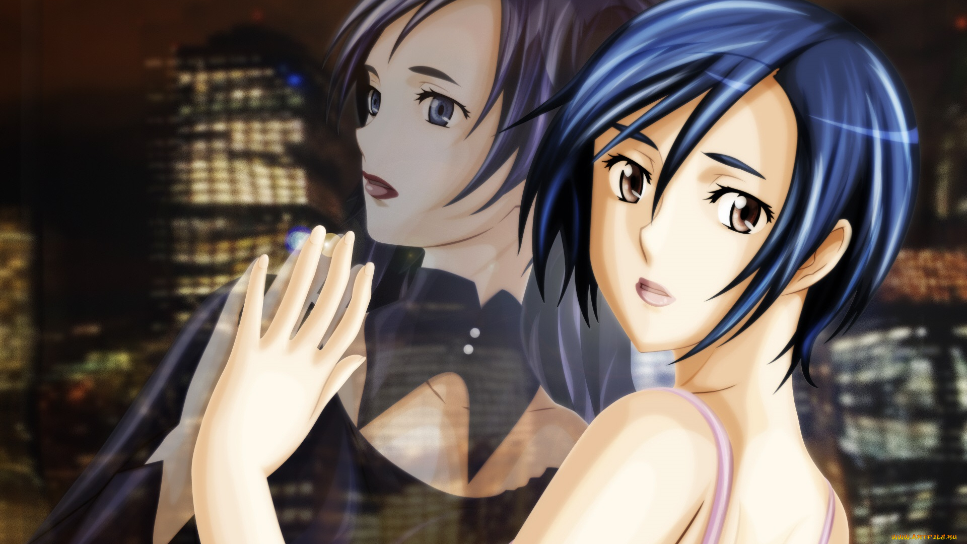 аниме, blood, , девушка