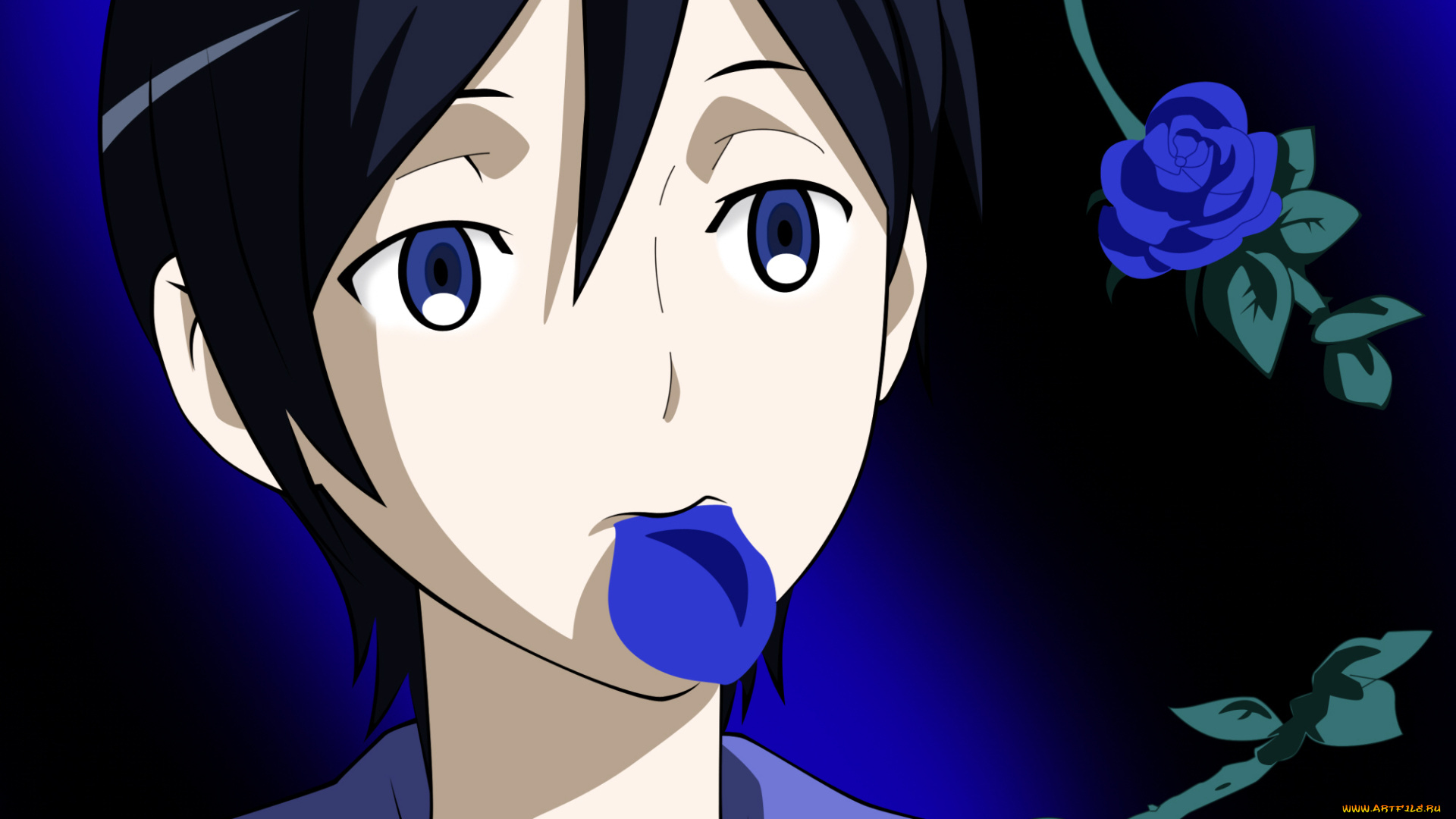 аниме, blood, , девушка