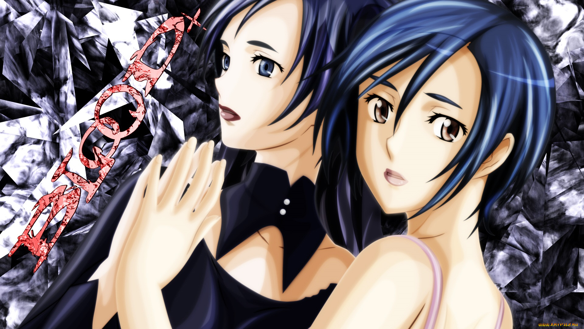 аниме, blood, , девушка