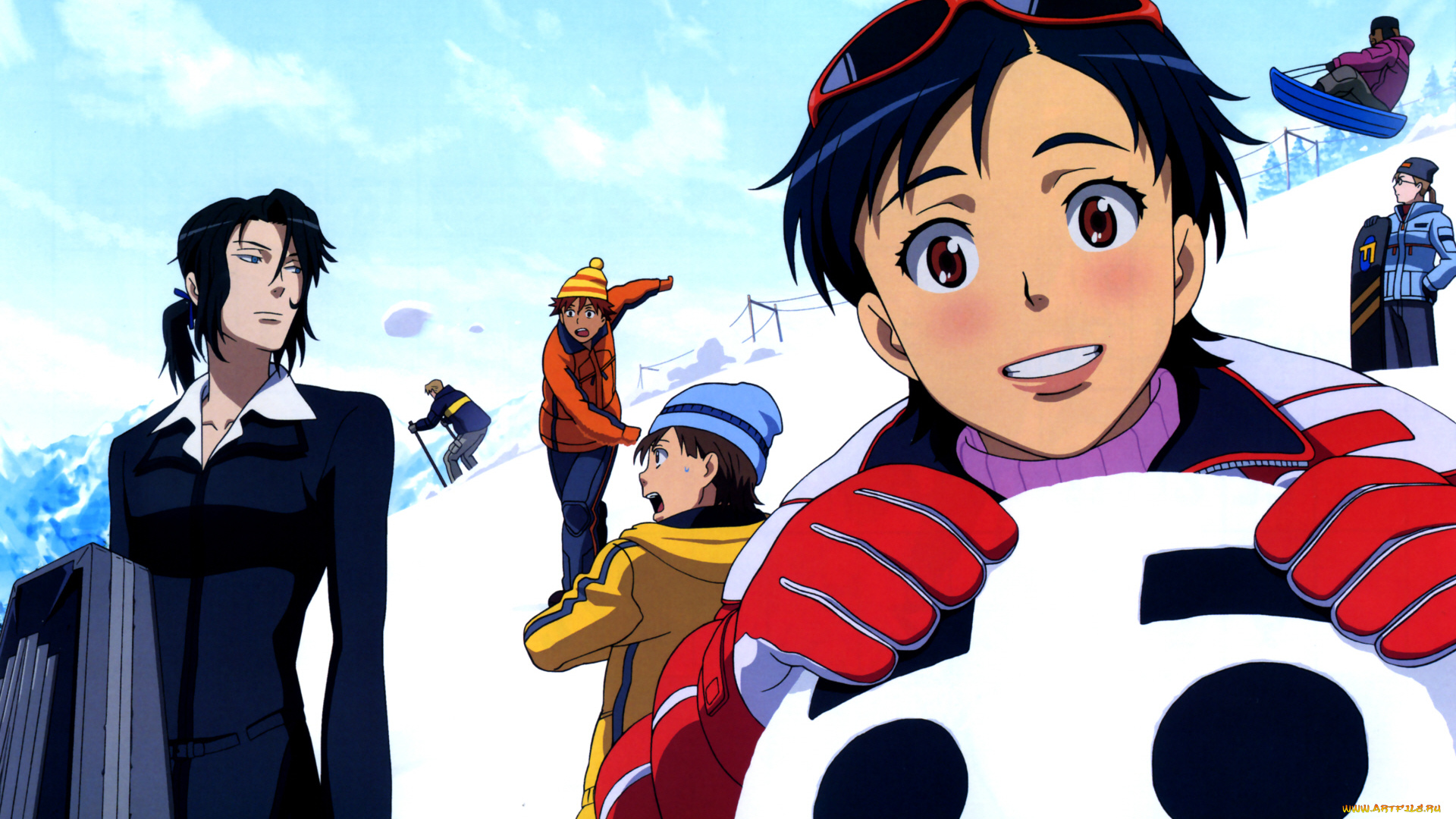 аниме, blood, , зима