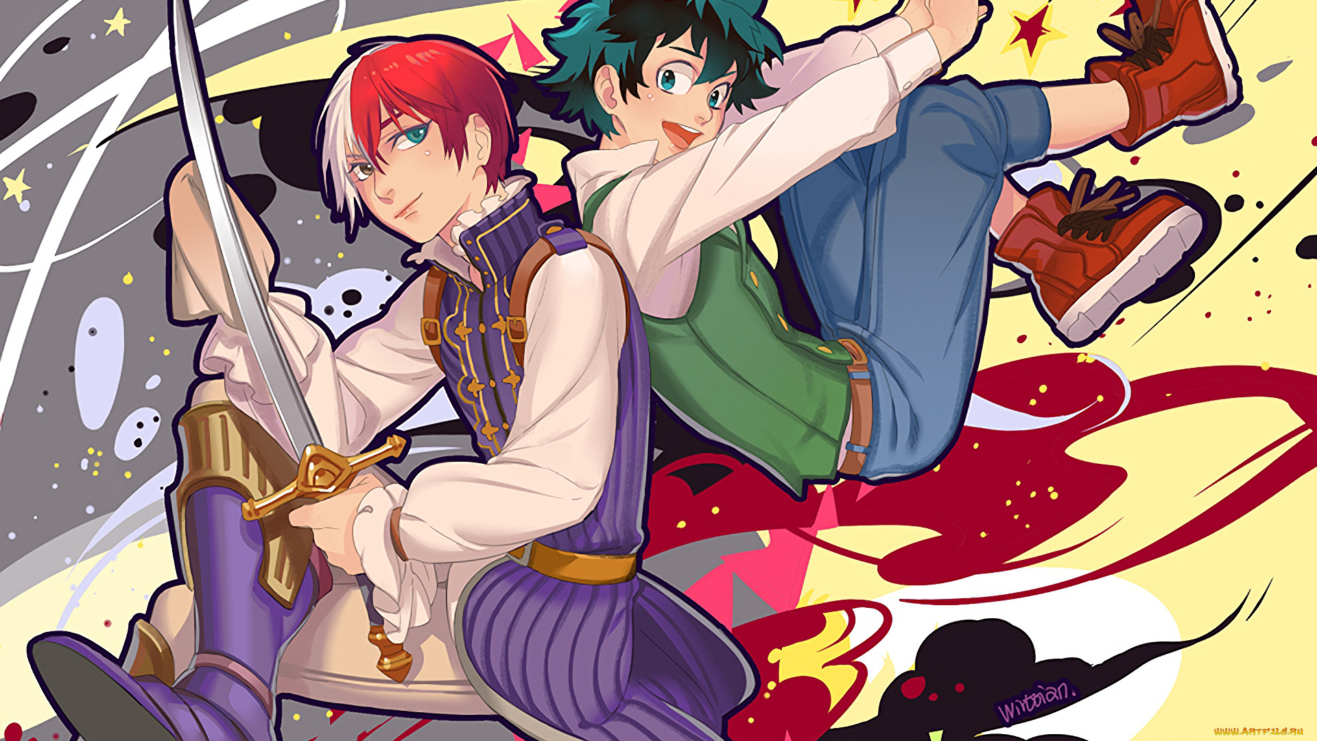 аниме, boku, no, hero, academia, моя, геройская, академия