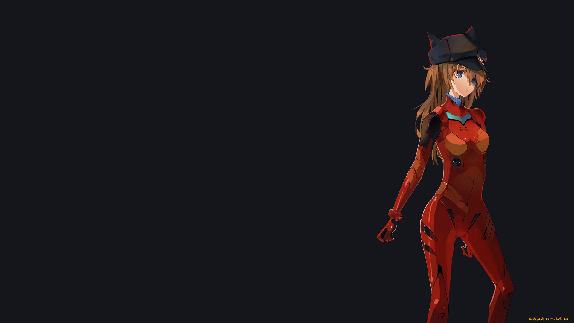 аниме, evangelion, фон, взгляд, девушка