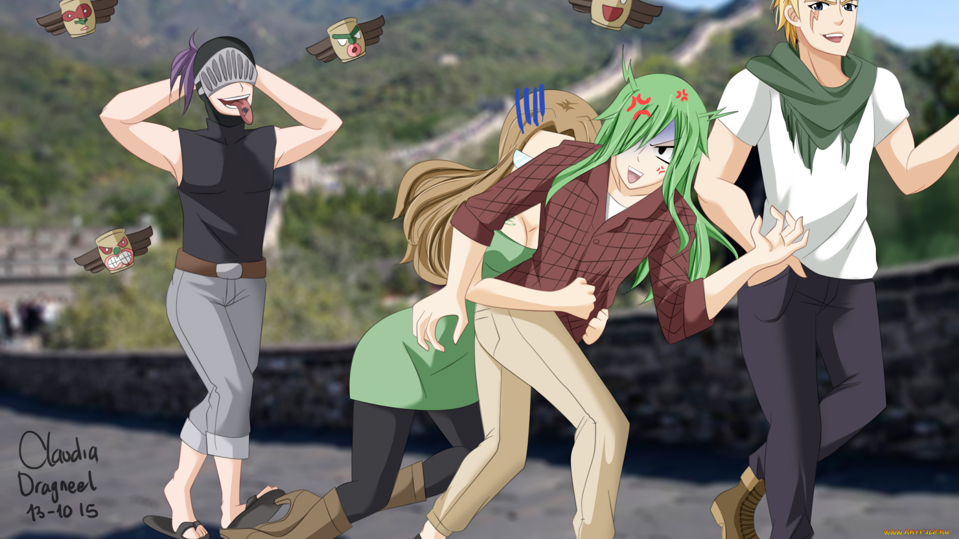 аниме, fairy, tail, хвост, феи