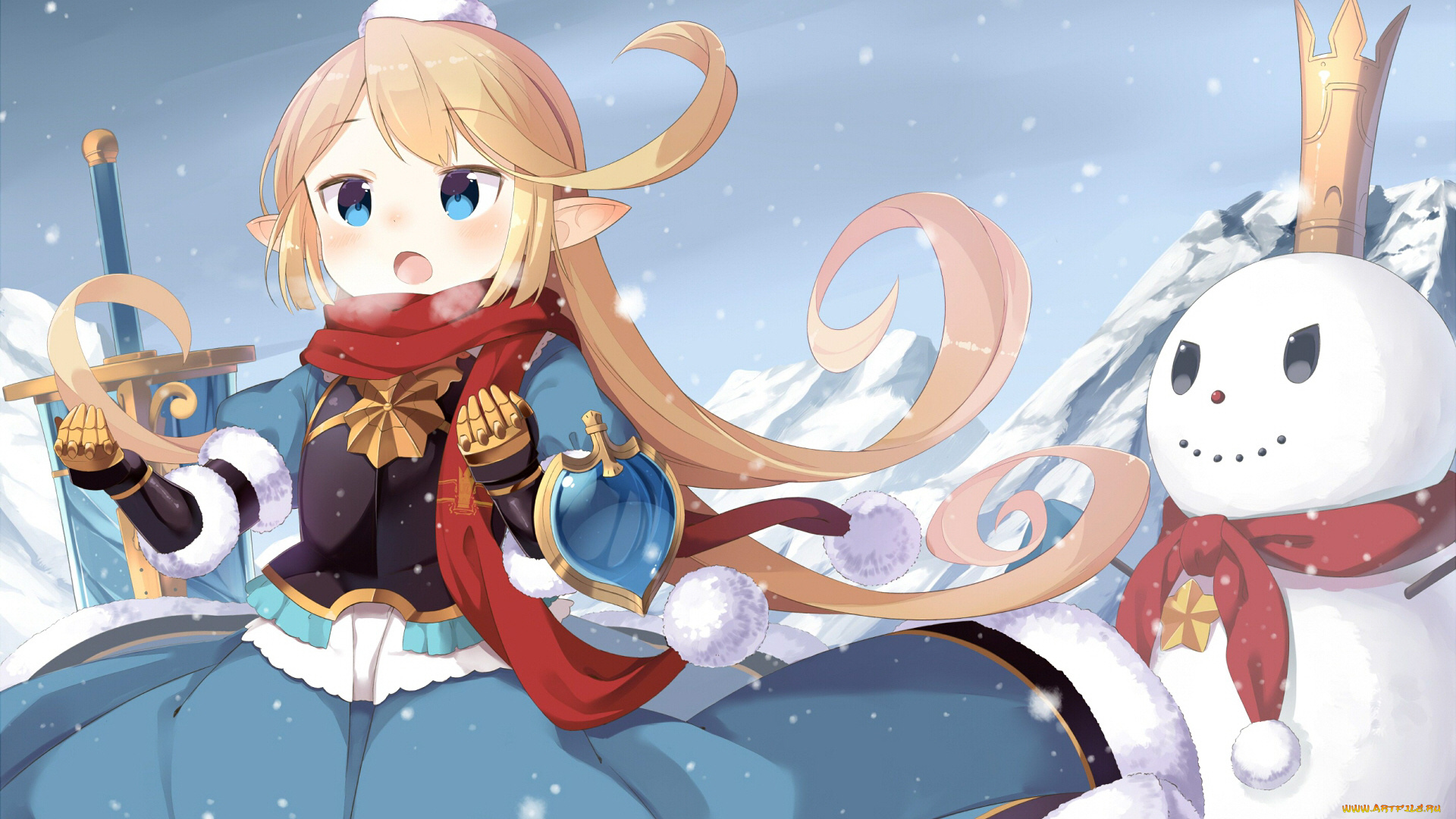 аниме, granblue, fantasy, девочка