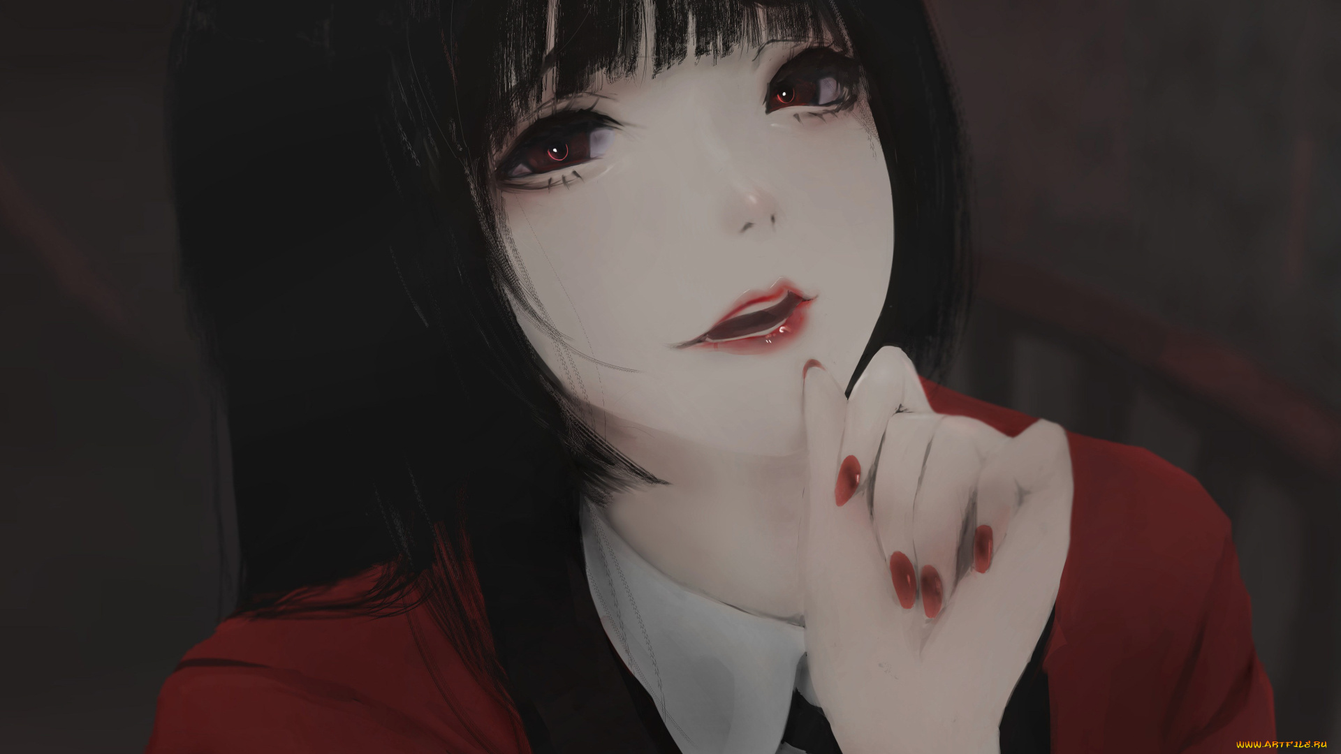 аниме, kakegurui, девушка