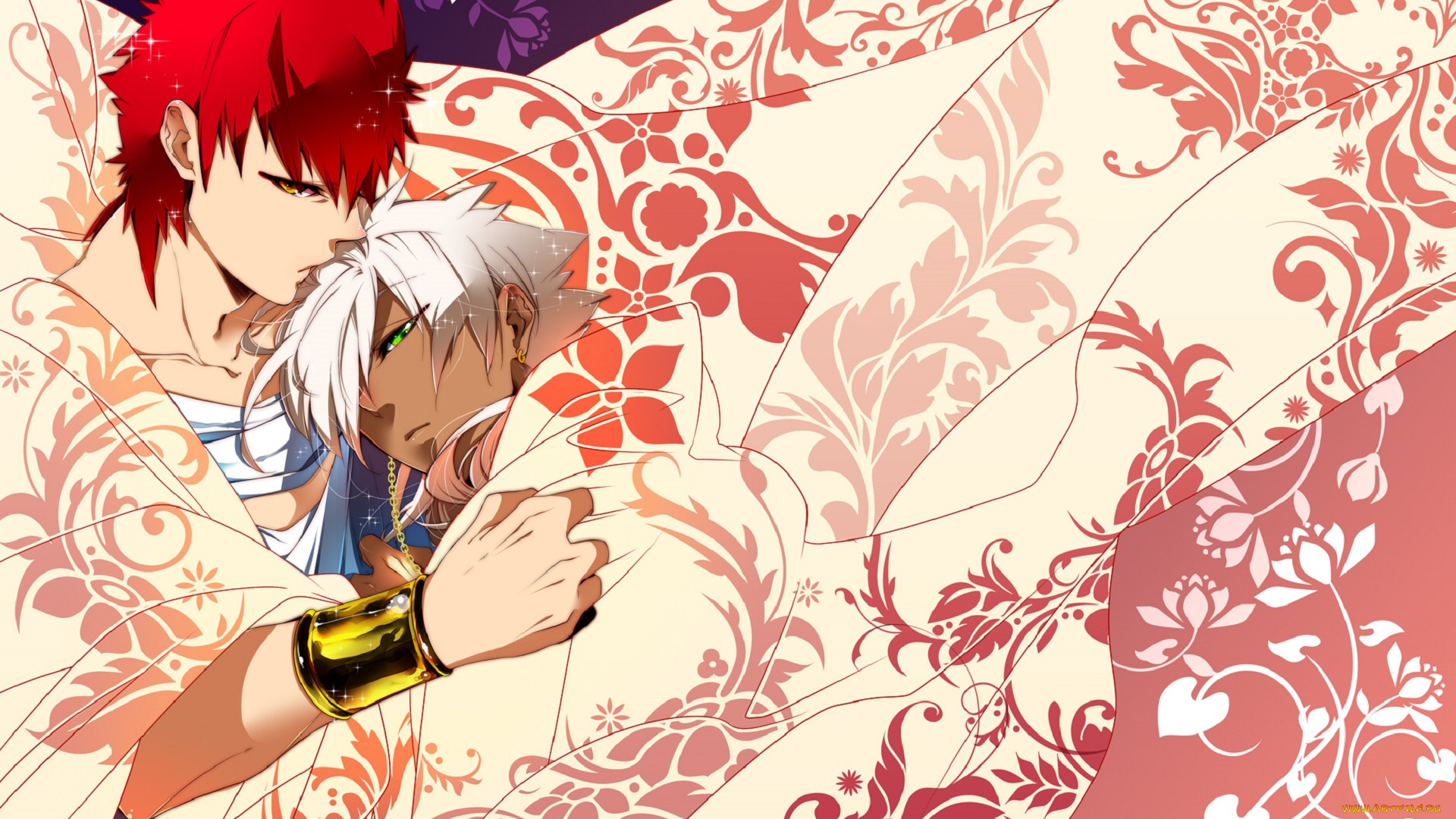 аниме, magi, the, labyrinth, of, magic, двое