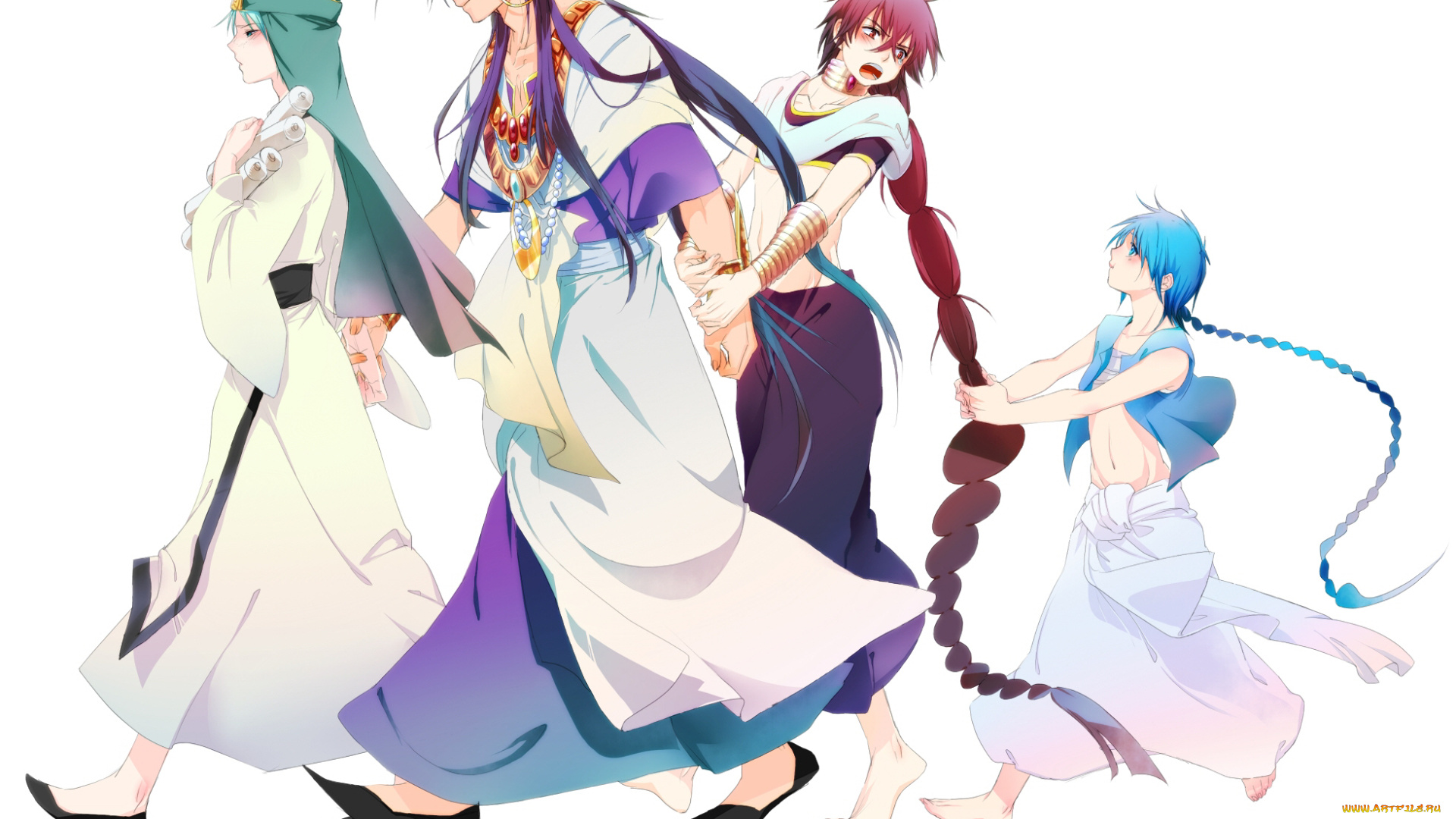 аниме, magi, the, labyrinth, of, magic, персонажи