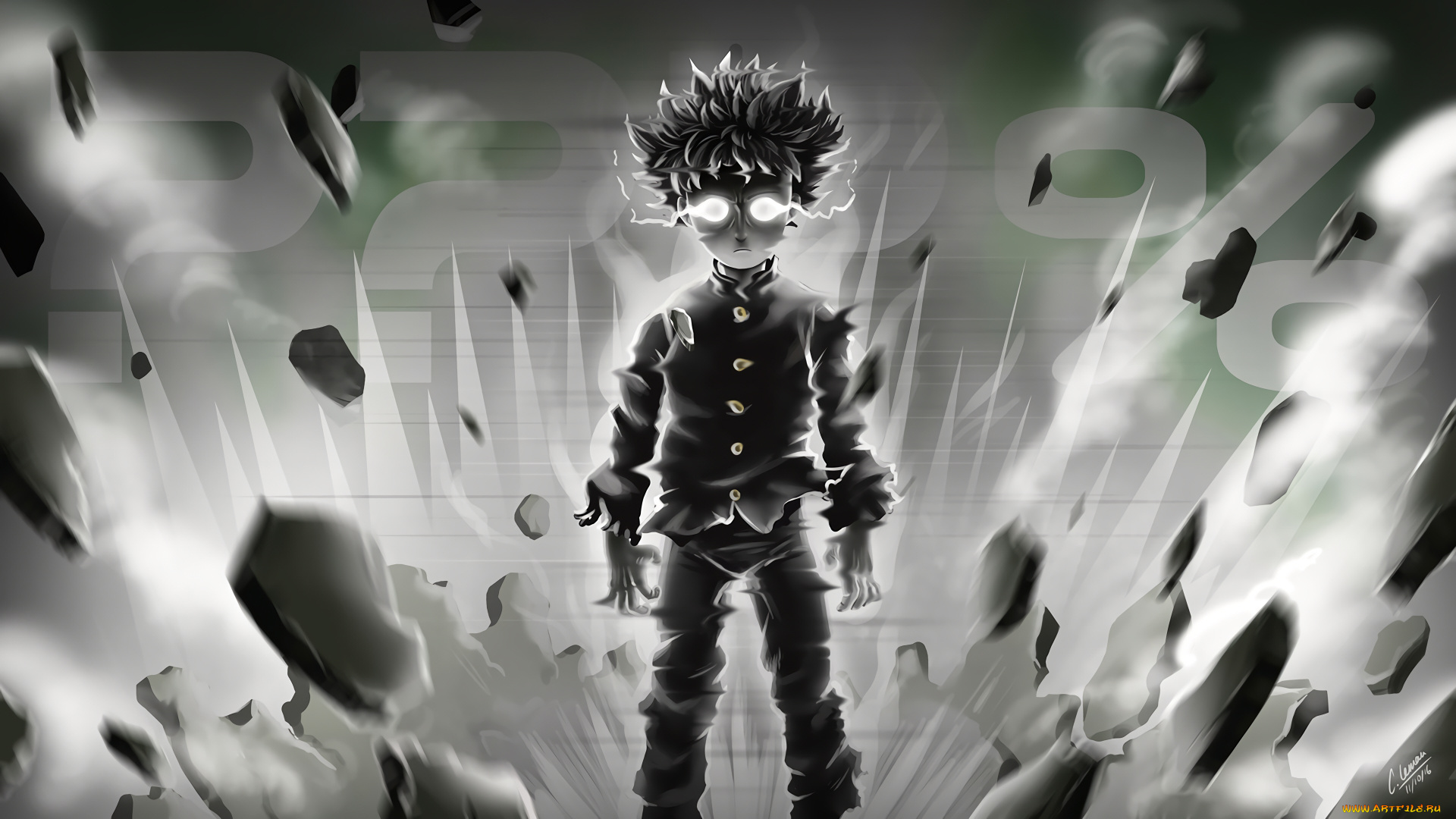 аниме, mob, psycho, 100, моб, психо, 100