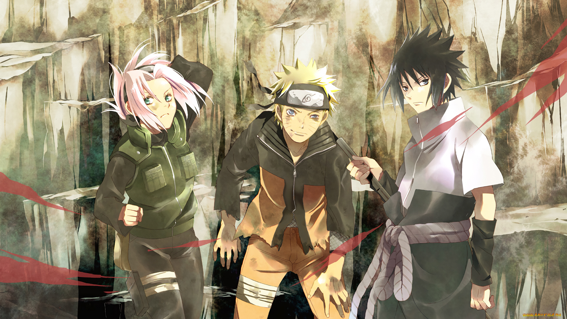 аниме, naruto, команда