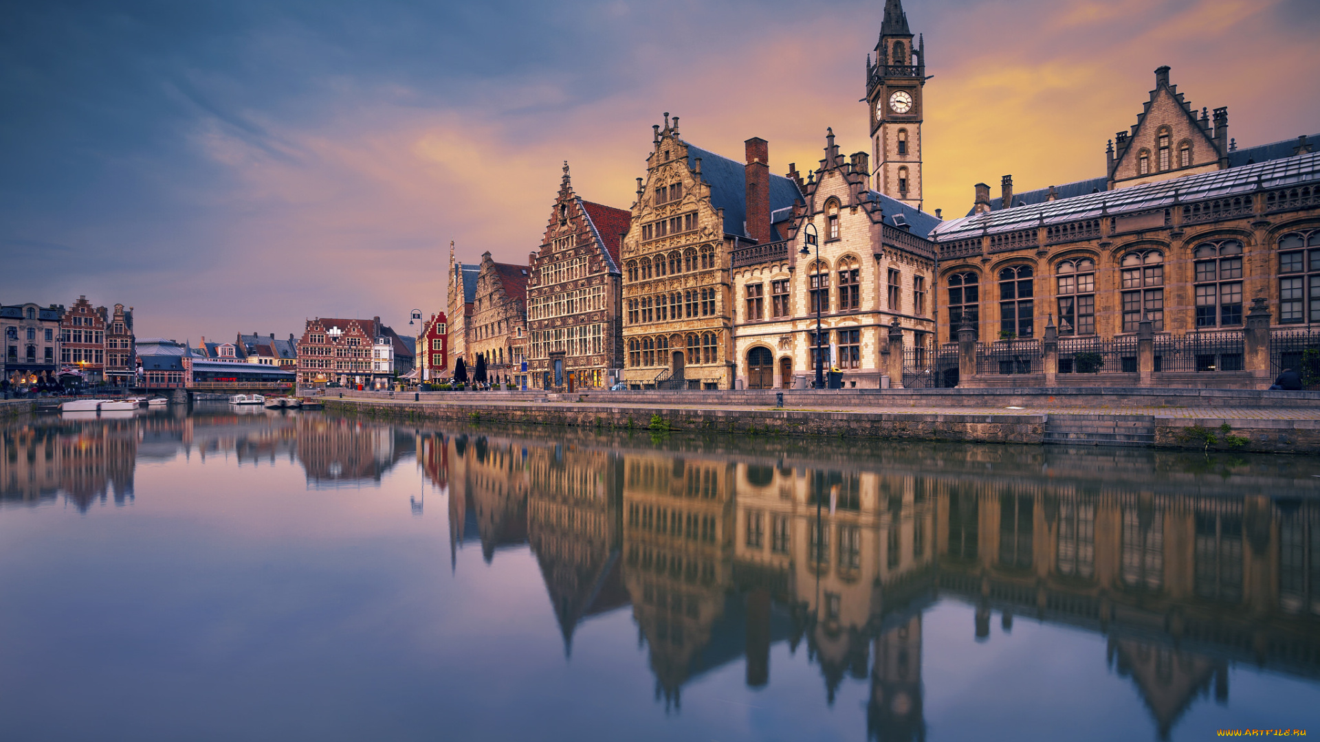 ghent, города, гент, , бельгия, набережная