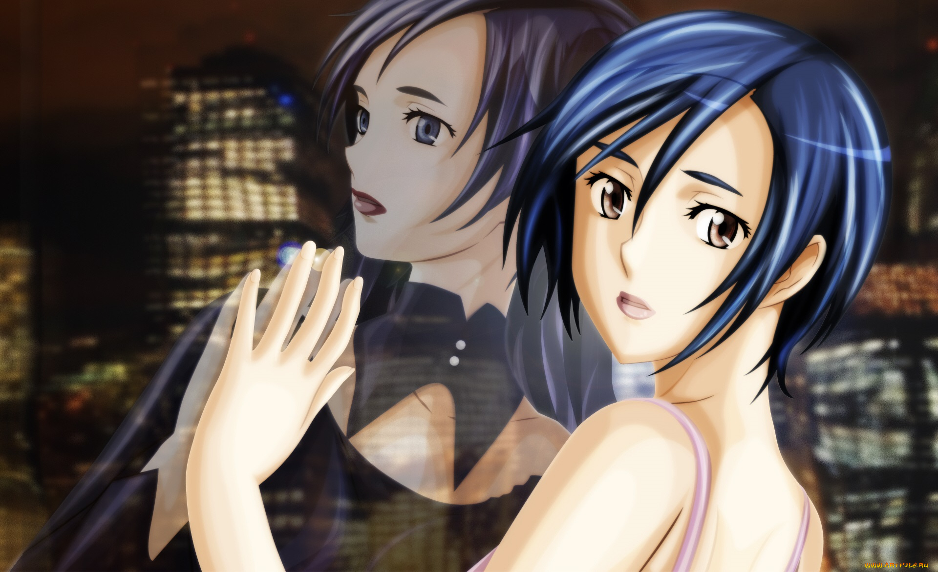 аниме, blood, , девушка