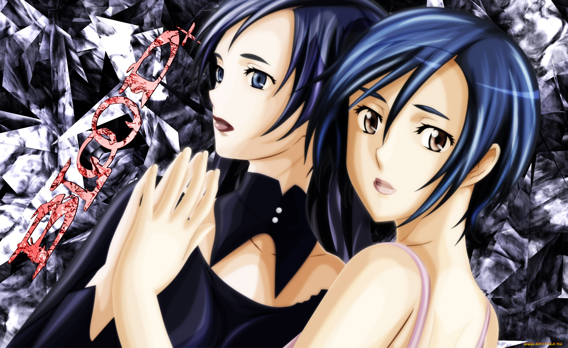 аниме, blood, , девушка