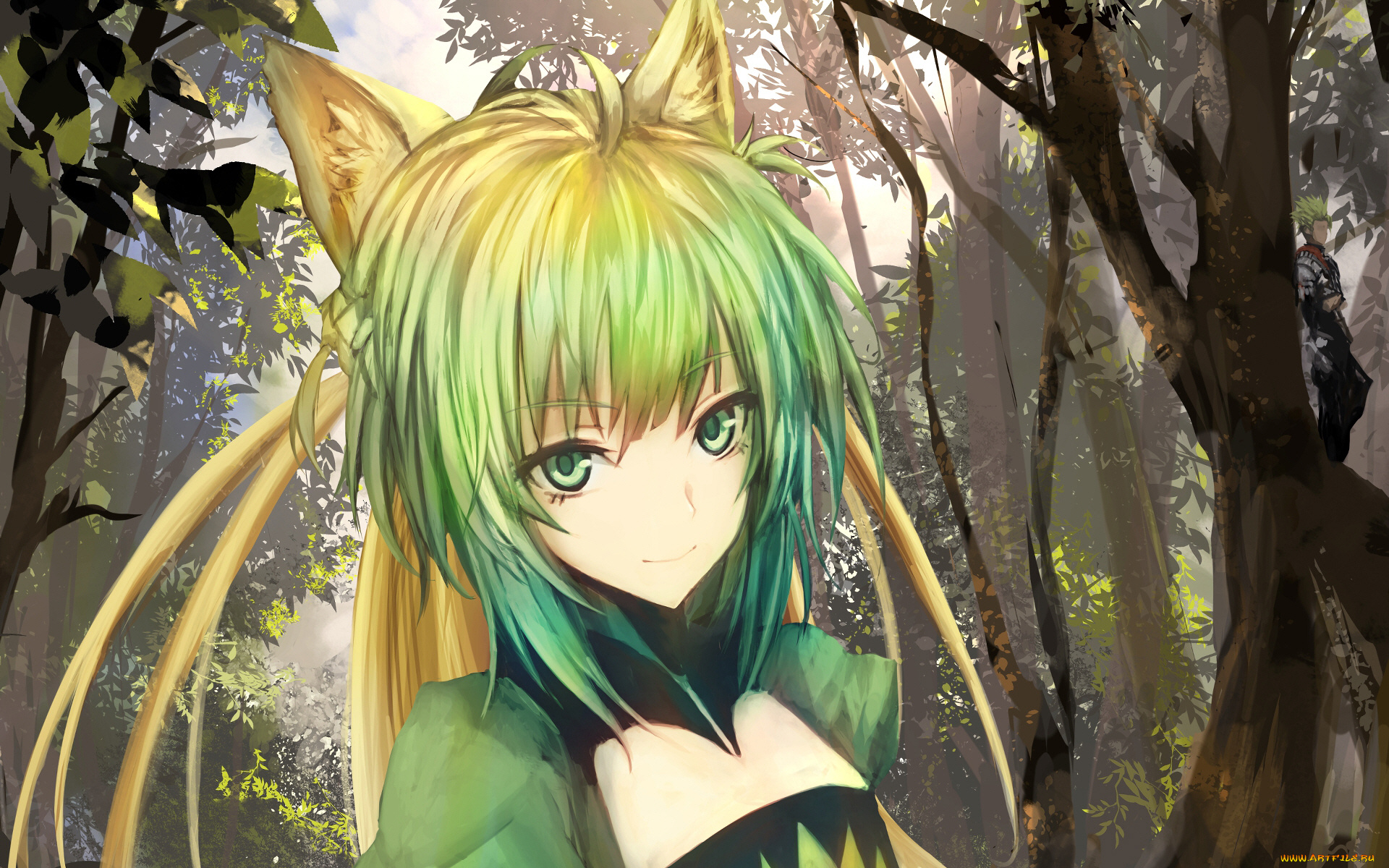 аниме, fate, stay, night, девушка