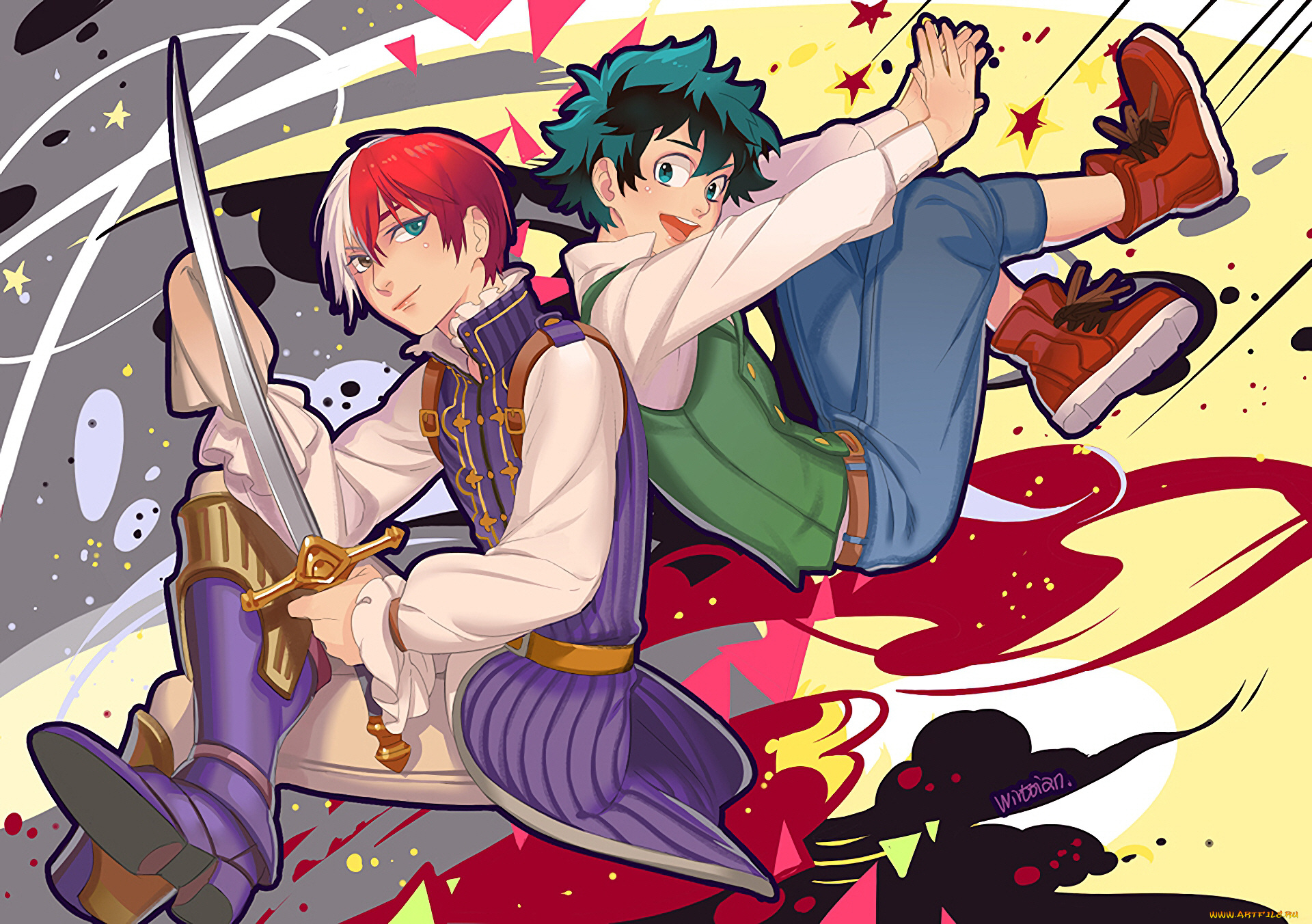 аниме, boku, no, hero, academia, моя, геройская, академия