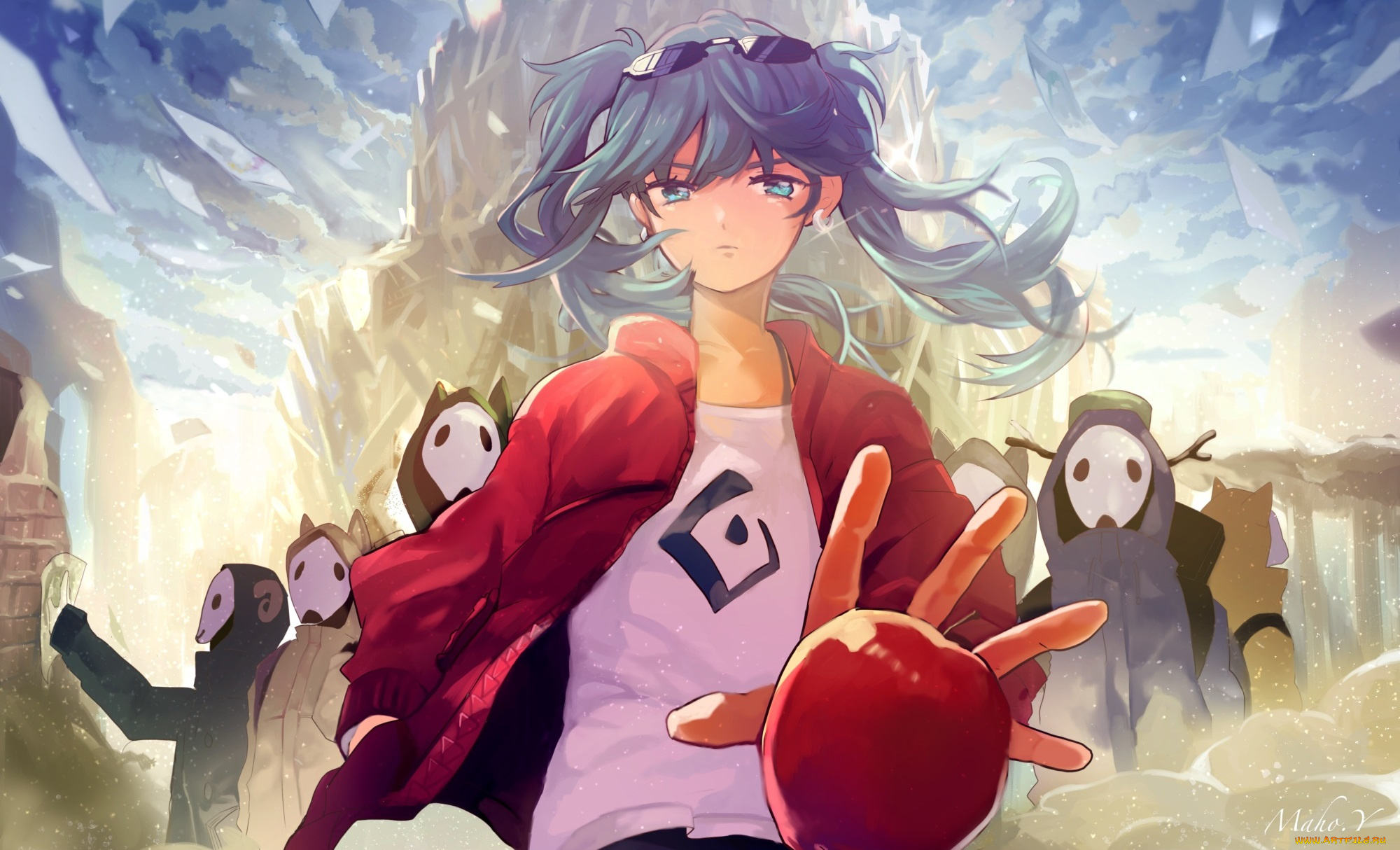 аниме, vocaloid, hatsune, miku