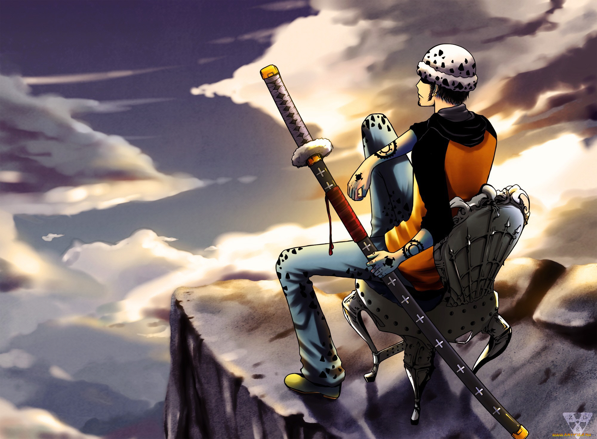 аниме, one, piece, парень