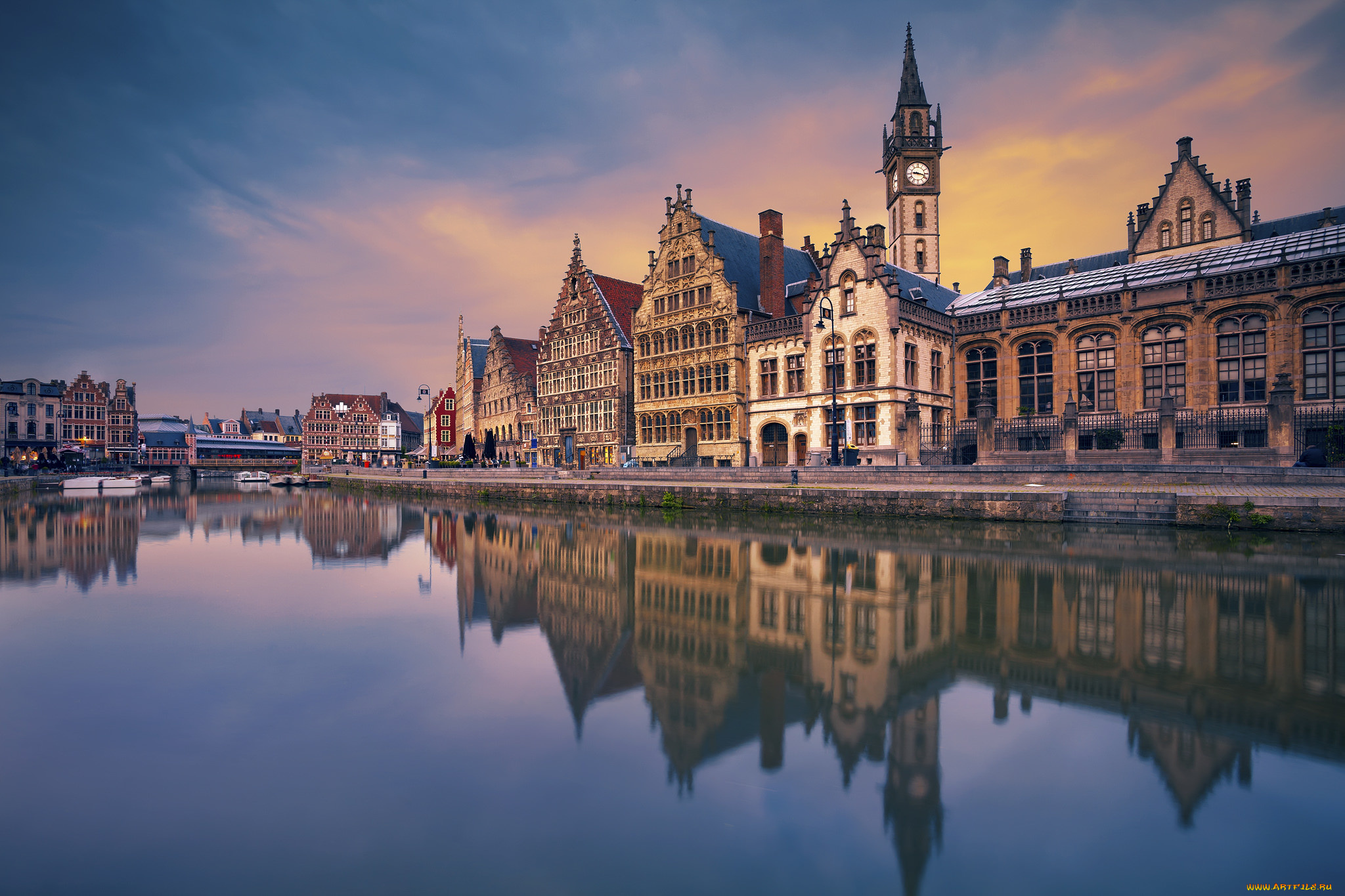 ghent, города, гент, , бельгия, набережная