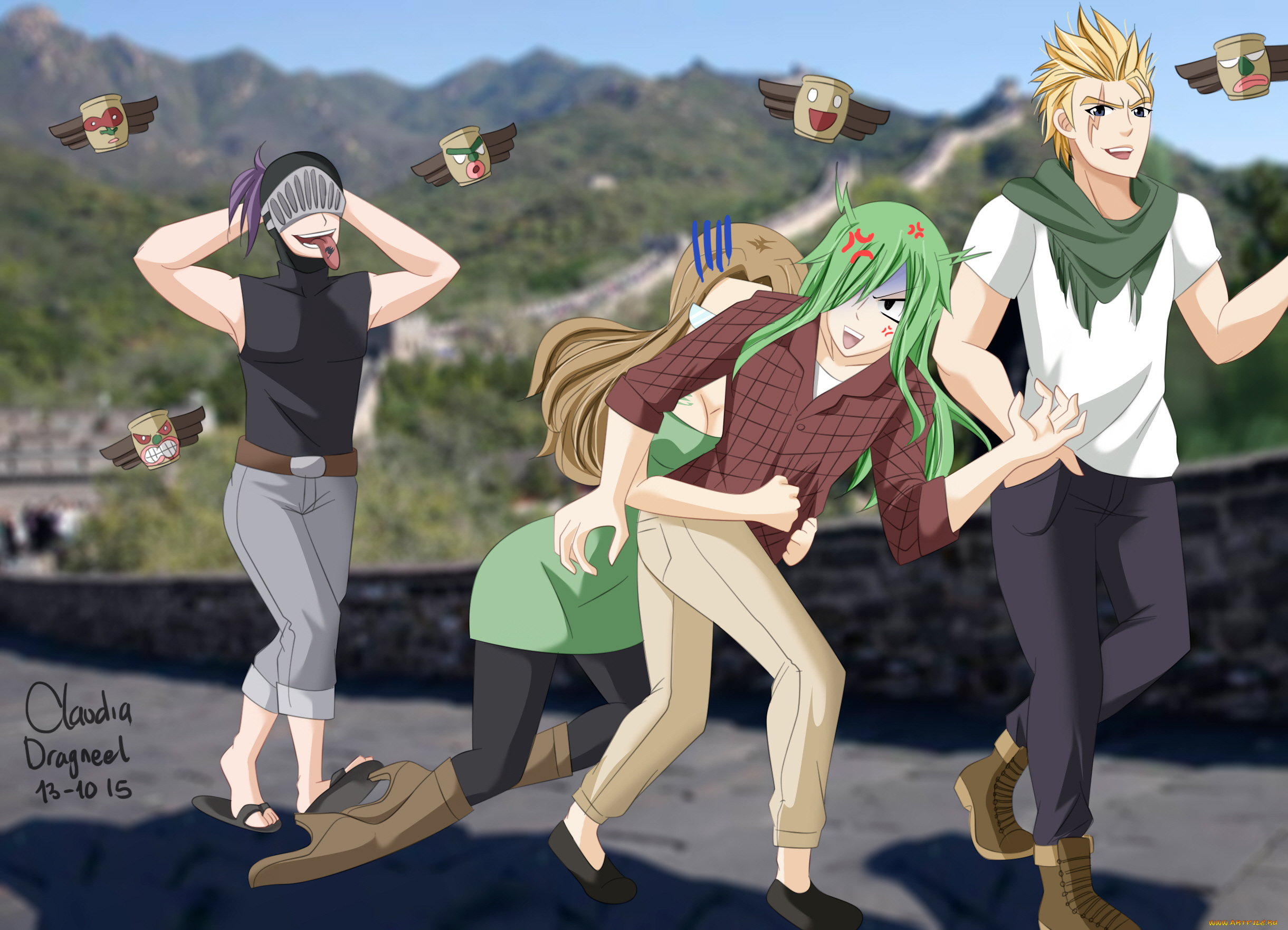 аниме, fairy, tail, хвост, феи