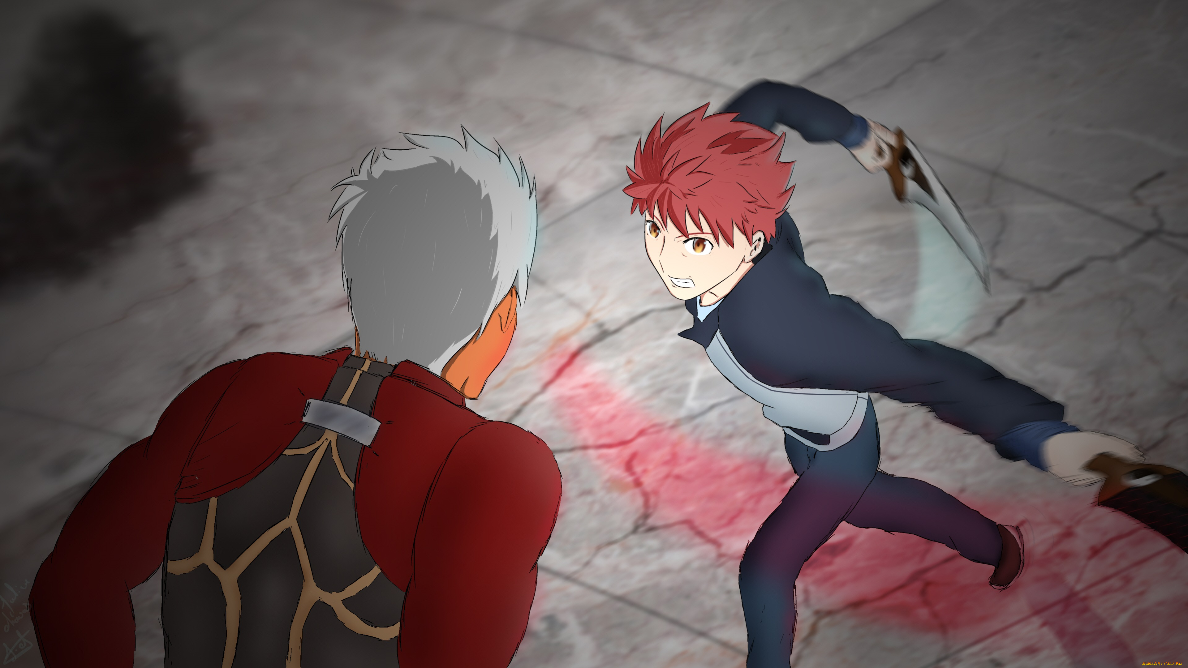 аниме, fate, stay, night, сражение