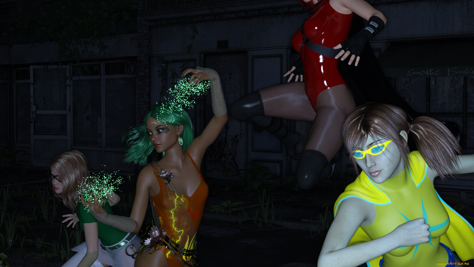 3д, графика, фантазия, , fantasy, фон, взгляд, девушка