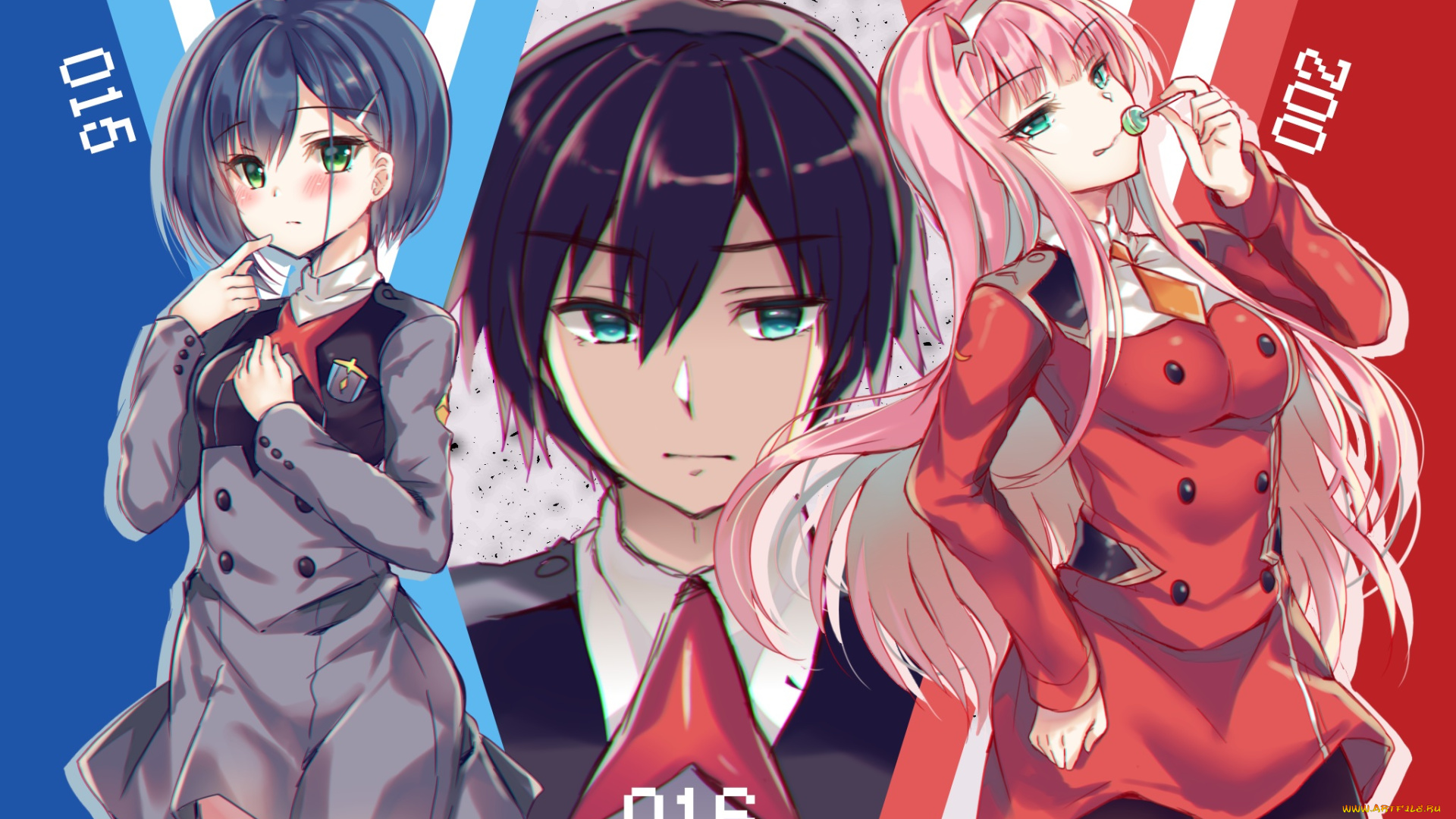 аниме, darling, in, the, frankxx, милый, во, франксе