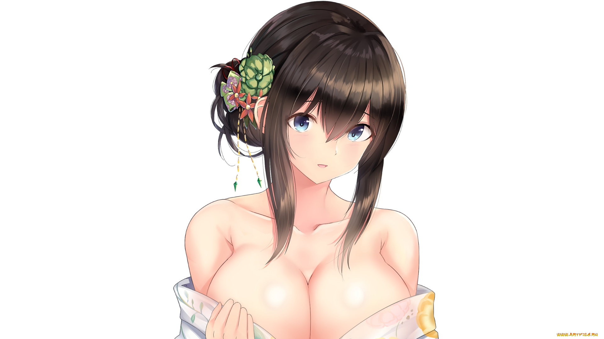 аниме, idolm@ster, фон, девушка, взгляд