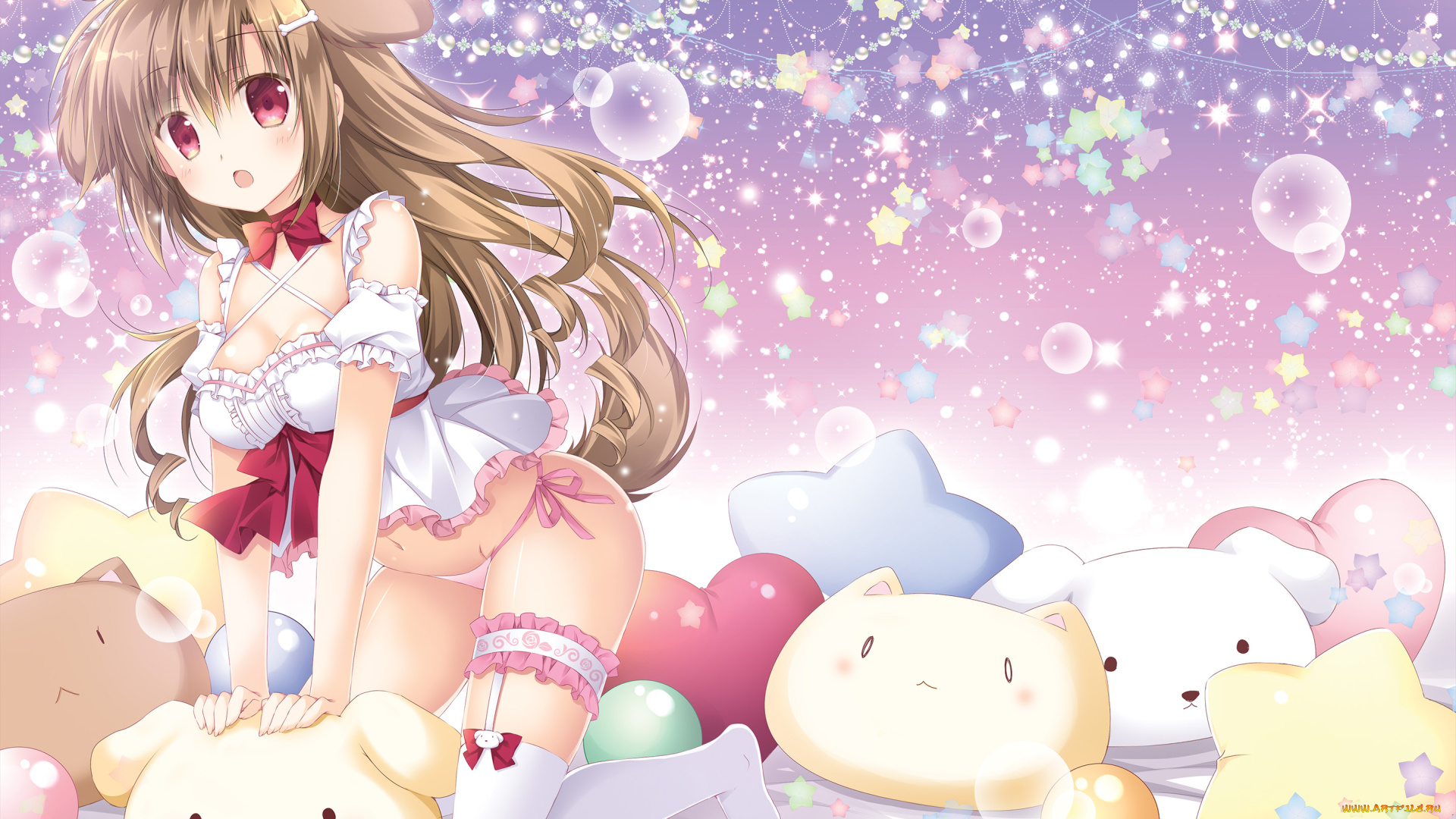 аниме, unknown, , другое, , фон, взгляд, девушка