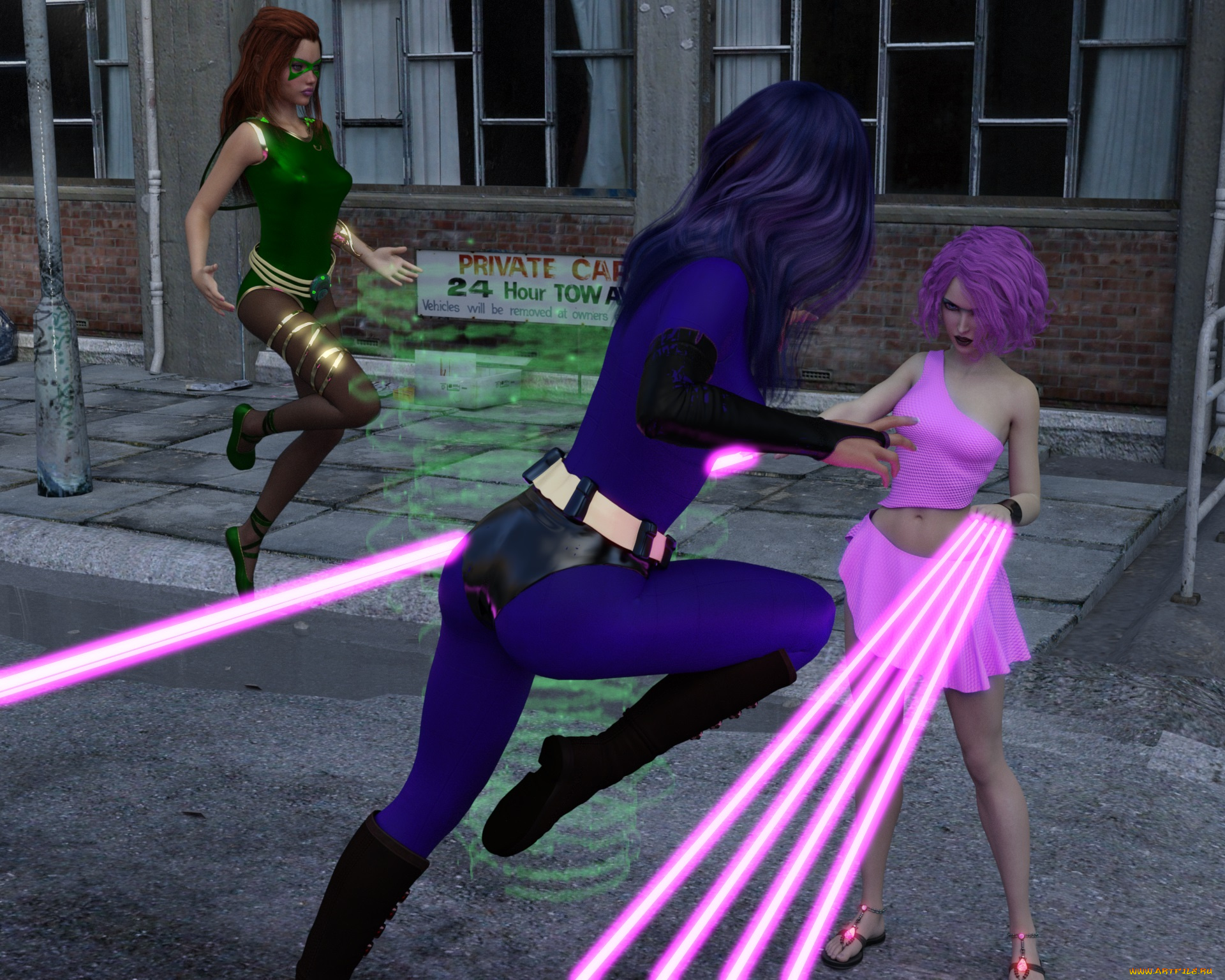 3д, графика, фантазия, , fantasy, девушки, взгляд, фон