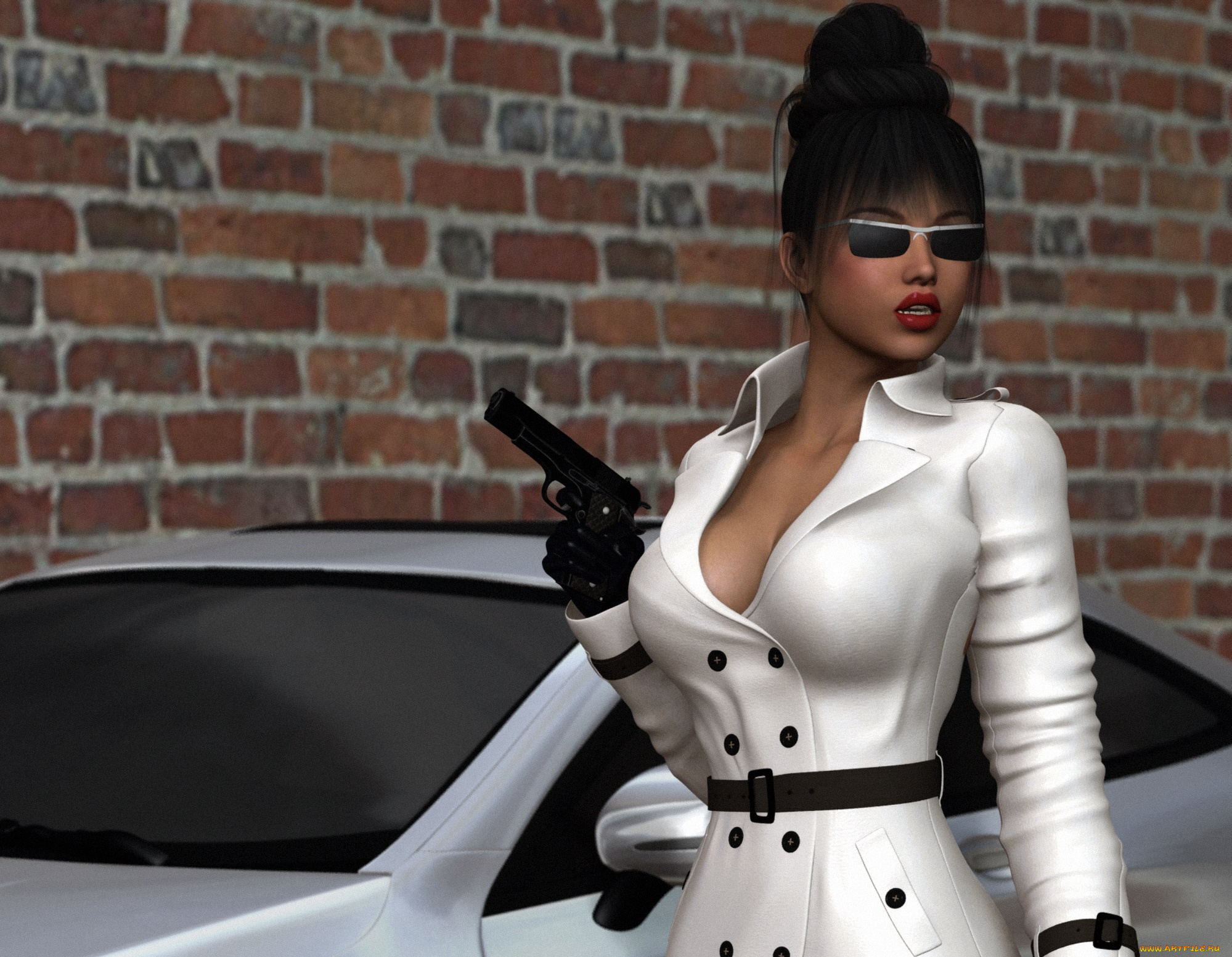 3д, графика, фантазия, , fantasy, фон, взгляд, девушка