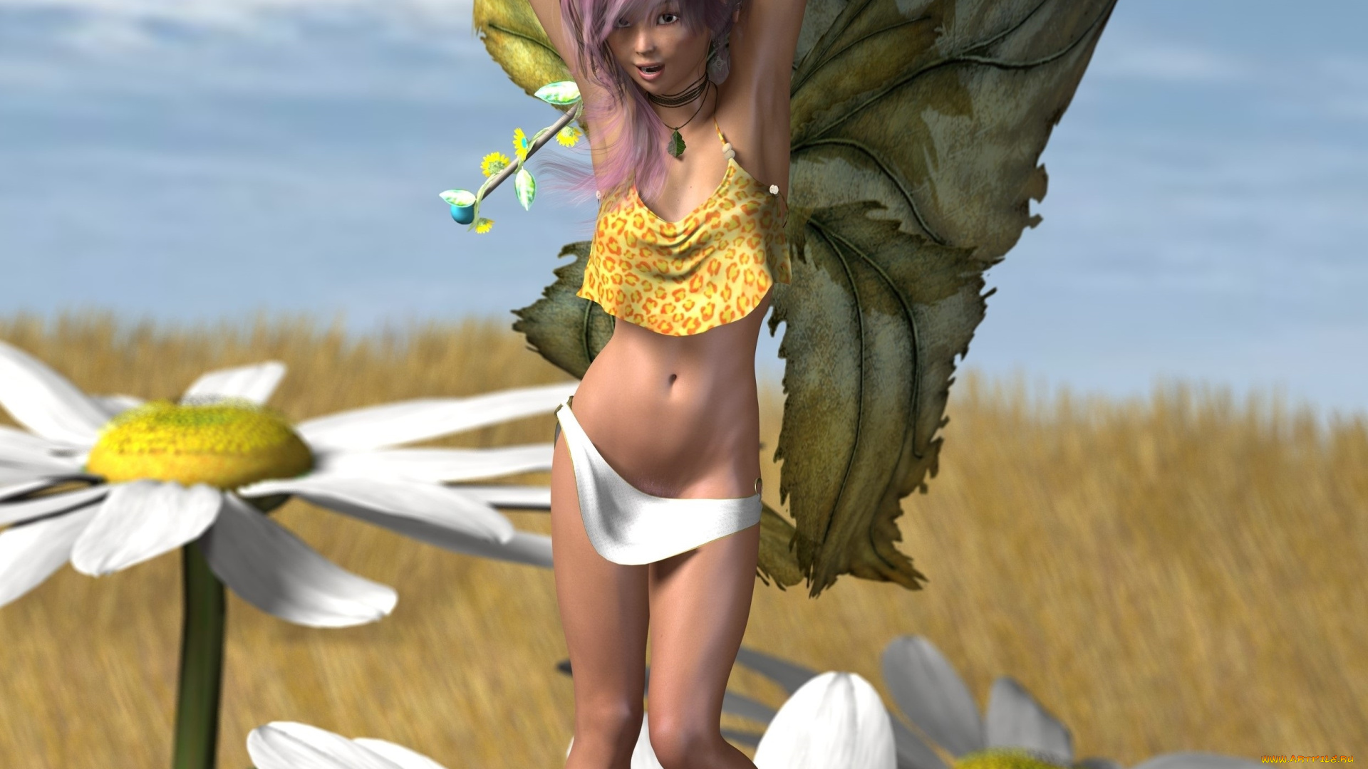 3д, графика, эльфы, , elves, эльфийка, взгляд, фон