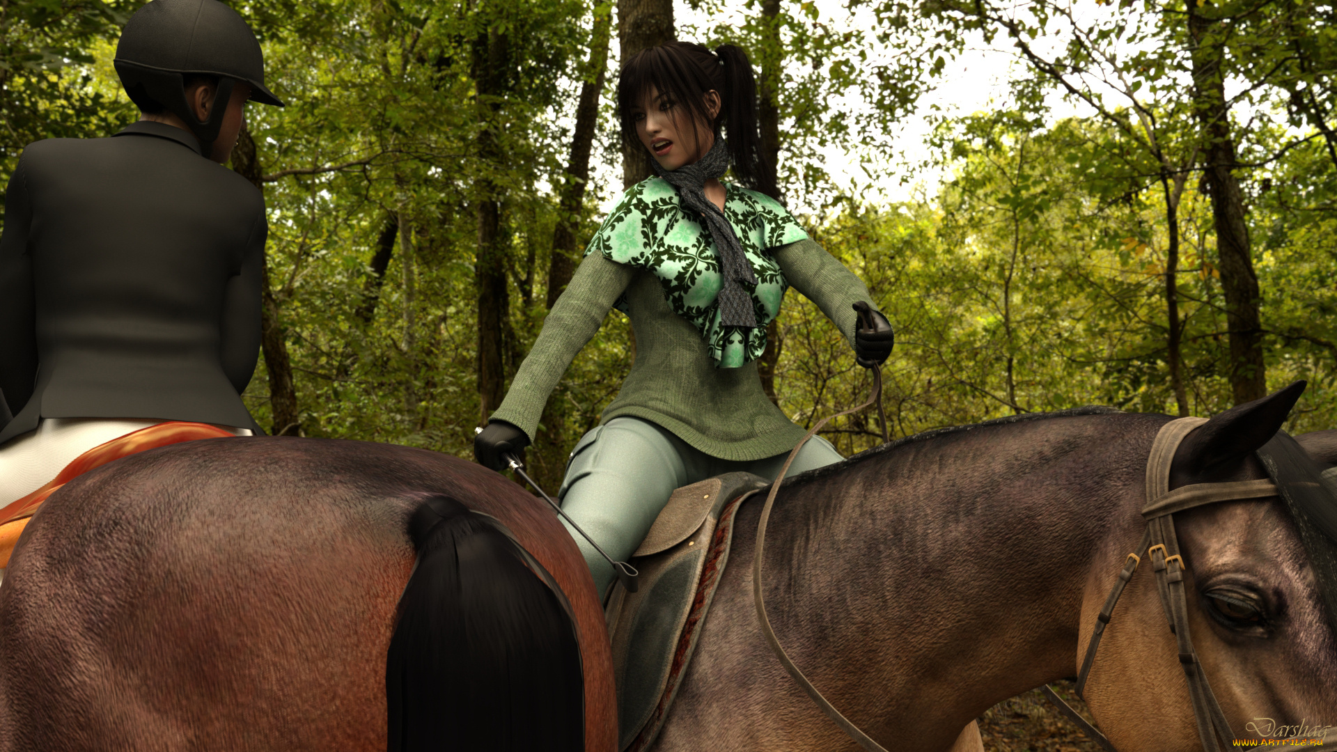 3д, графика, люди, и, животные, , people, and, animals, фон, взгляд, девушка