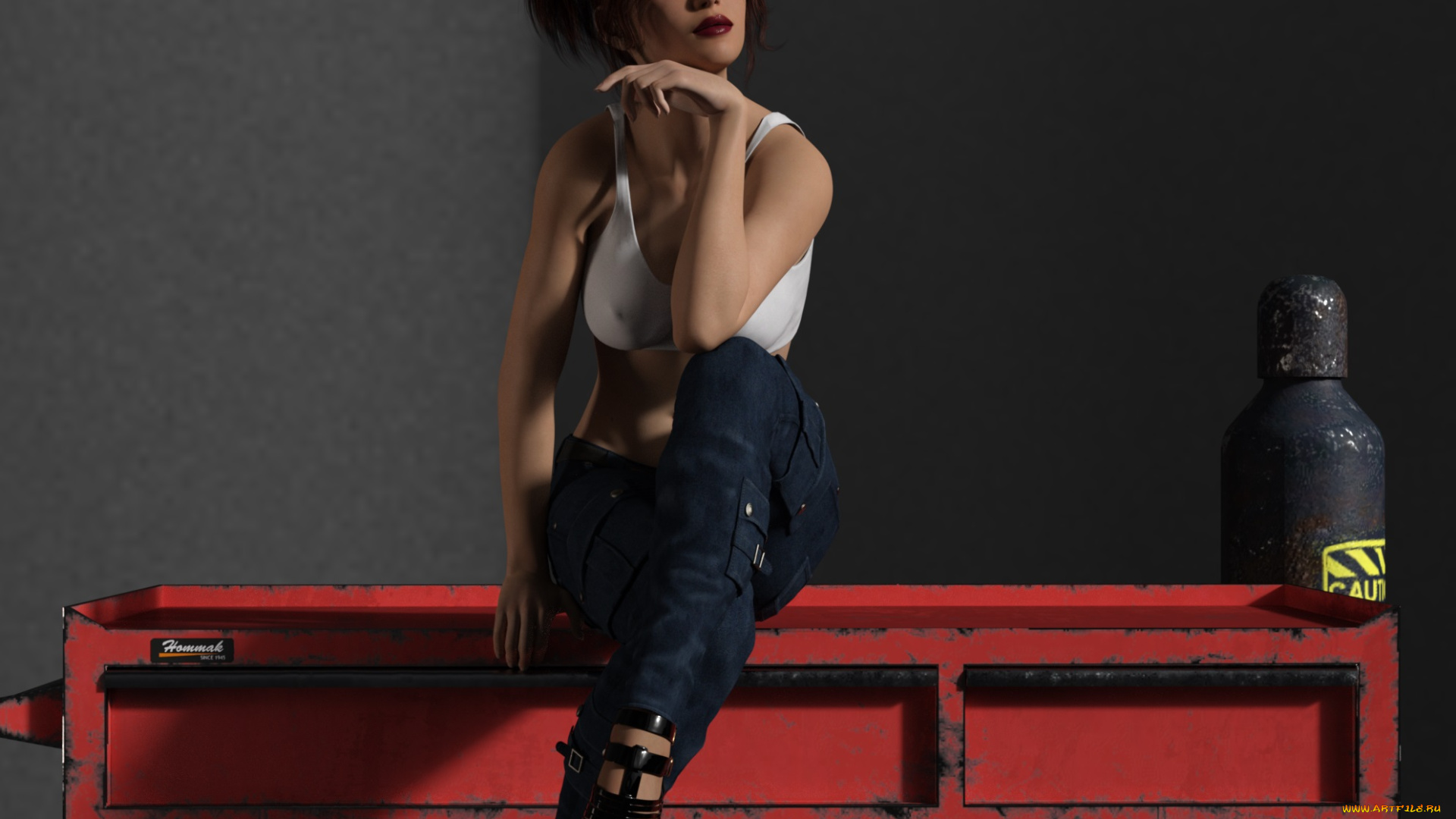 3д, графика, существа, , creatures, фон, взгляд, девушка