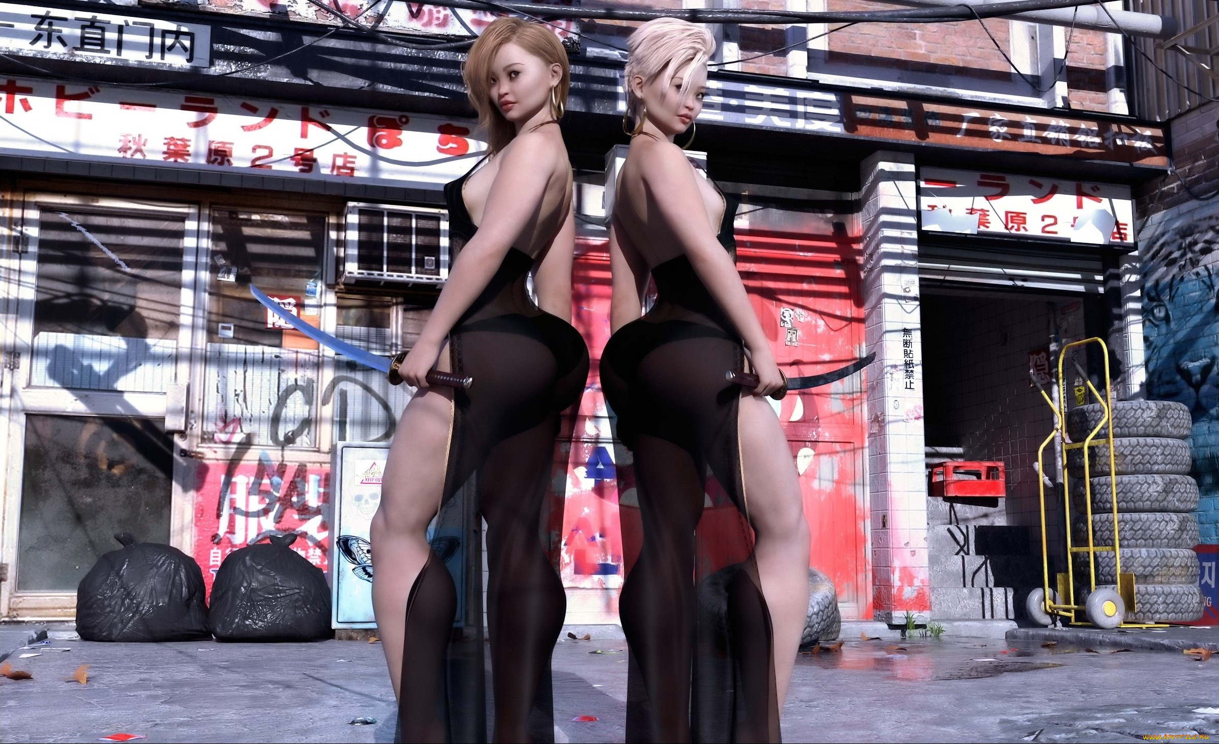 3д, графика, люди, , people, фон, взгляд, девушки