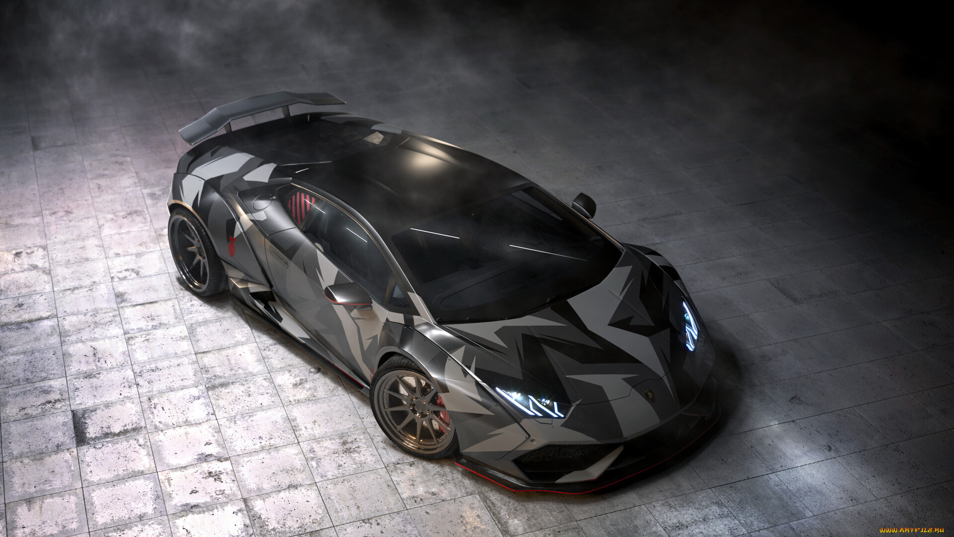 lamborghini, huracan, performante, liberty, walk, camo, автомобили, 3д, lamborghini, huracan, performante, liberty, walk, camo