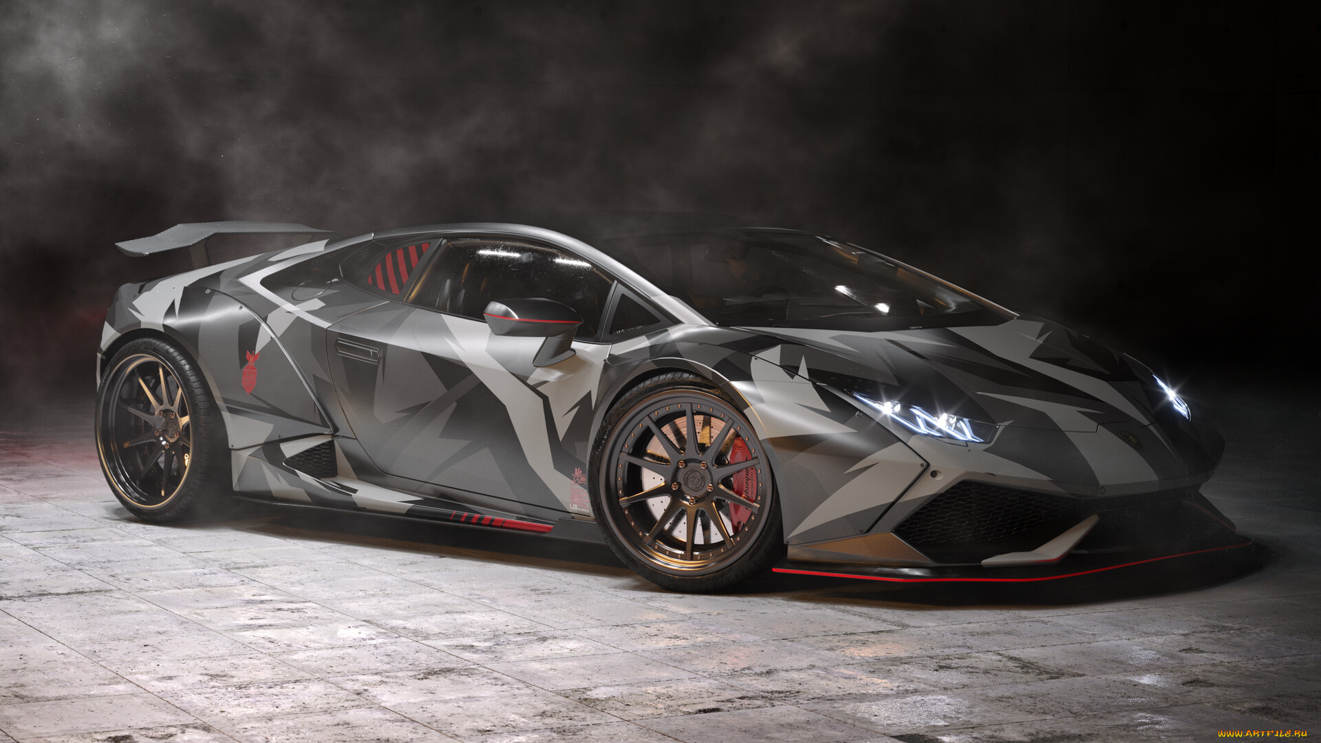 lamborghini, huracan, performante, liberty, walk, camo, автомобили, 3д, lamborghini, huracan, performante, liberty, walk, camo