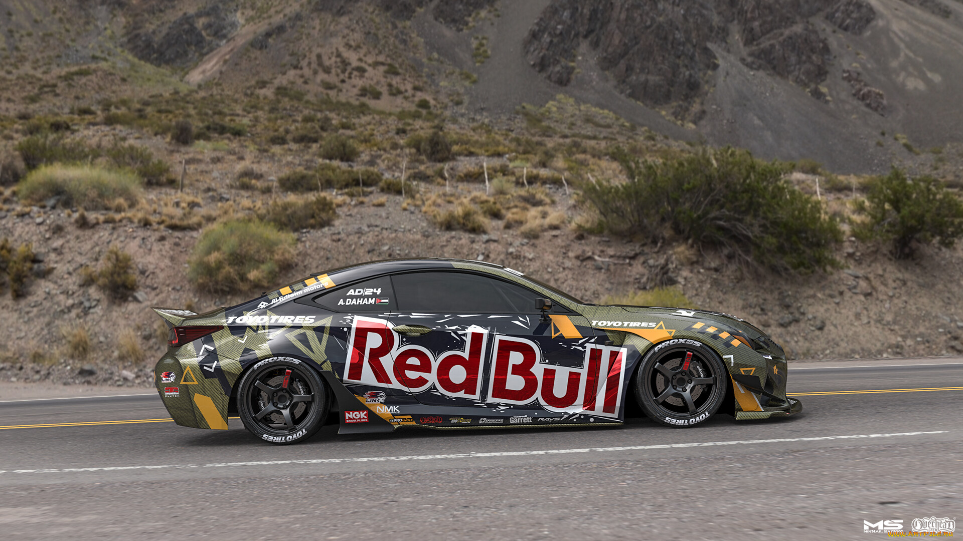 lexus, rc-f, katana, автомобили, 3д, lexus, rc, f, katana