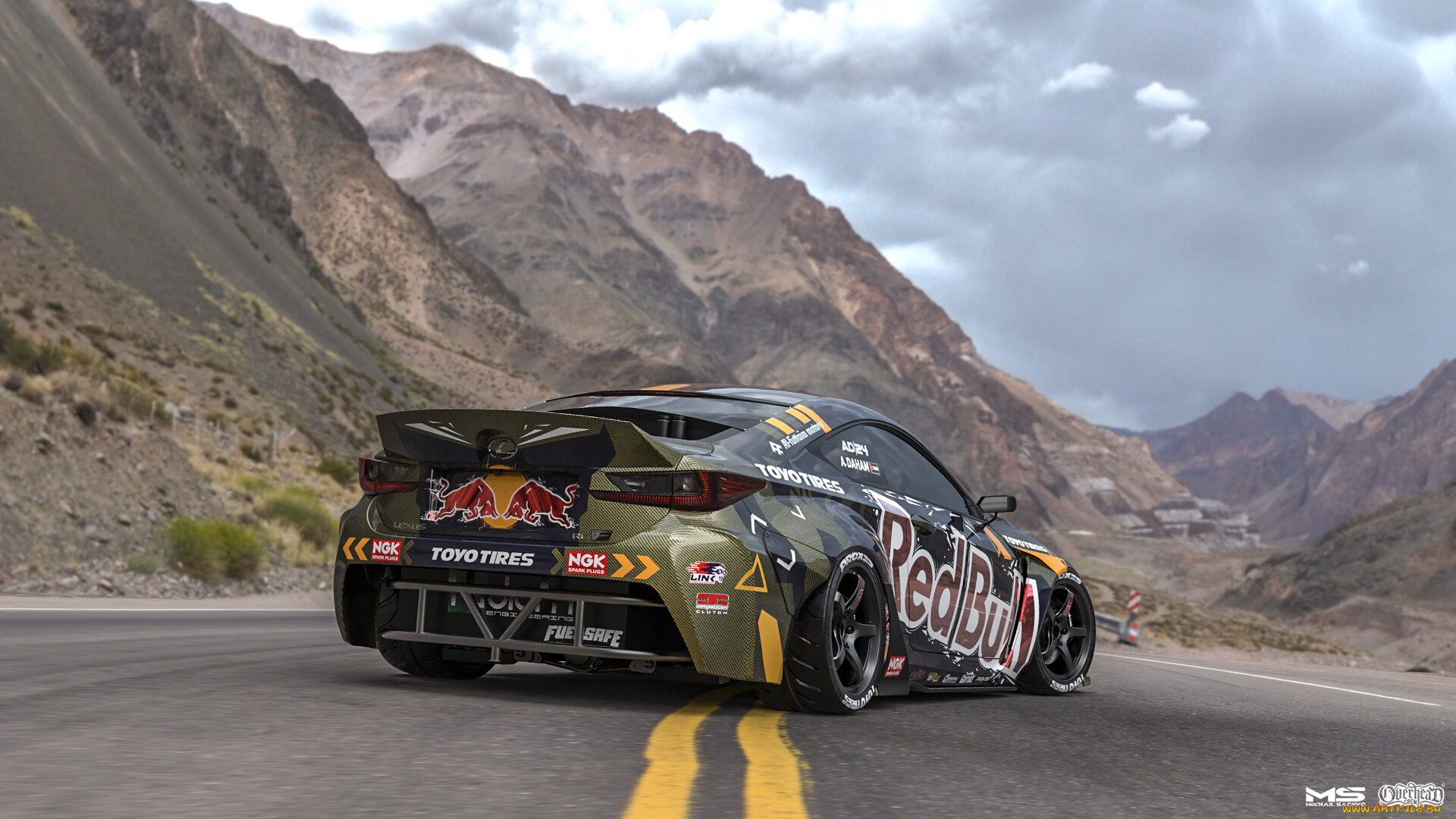 lexus, rc-f, katana, автомобили, 3д, lexus, rc, f, katana