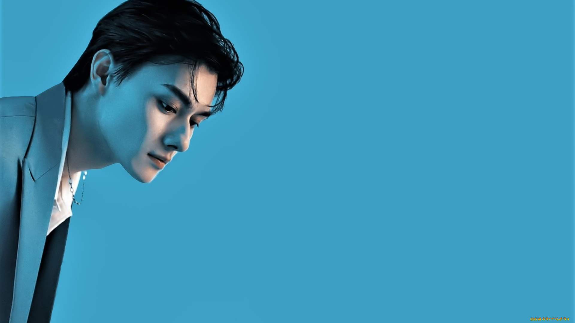 мужчины, wang, zhuocheng, актер, лицо, пиджак