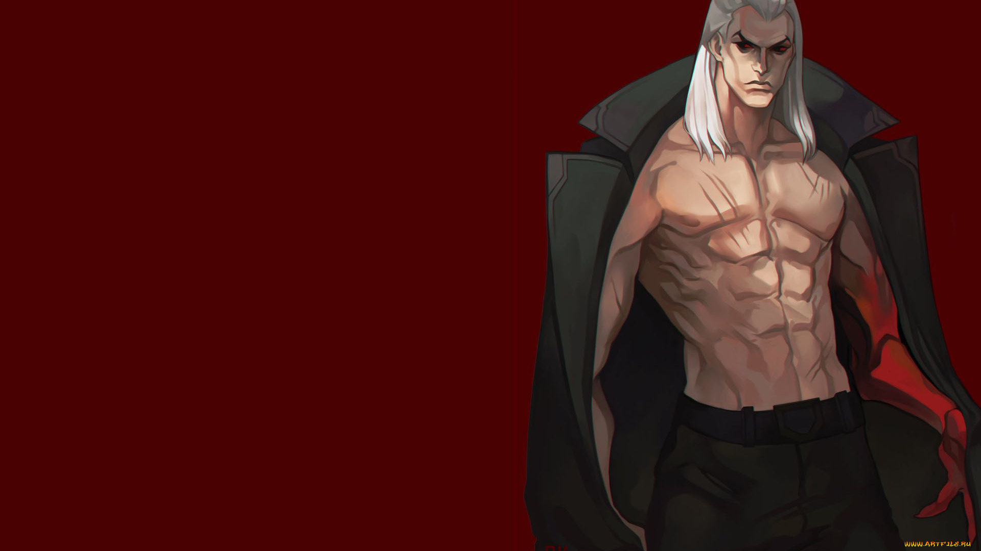 видео, игры, league, of, legends, плащ, торс, swain