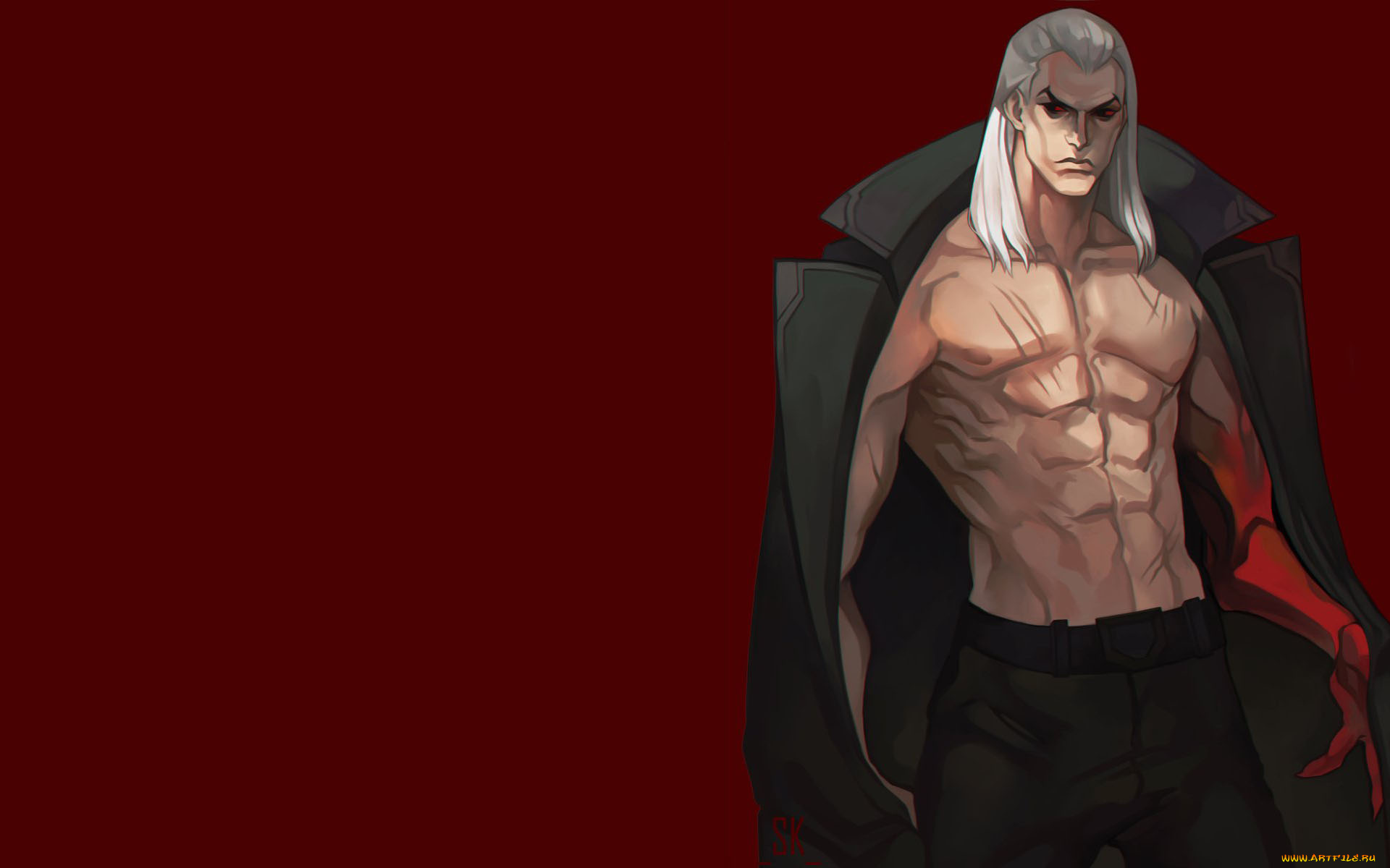 видео, игры, league, of, legends, плащ, торс, swain