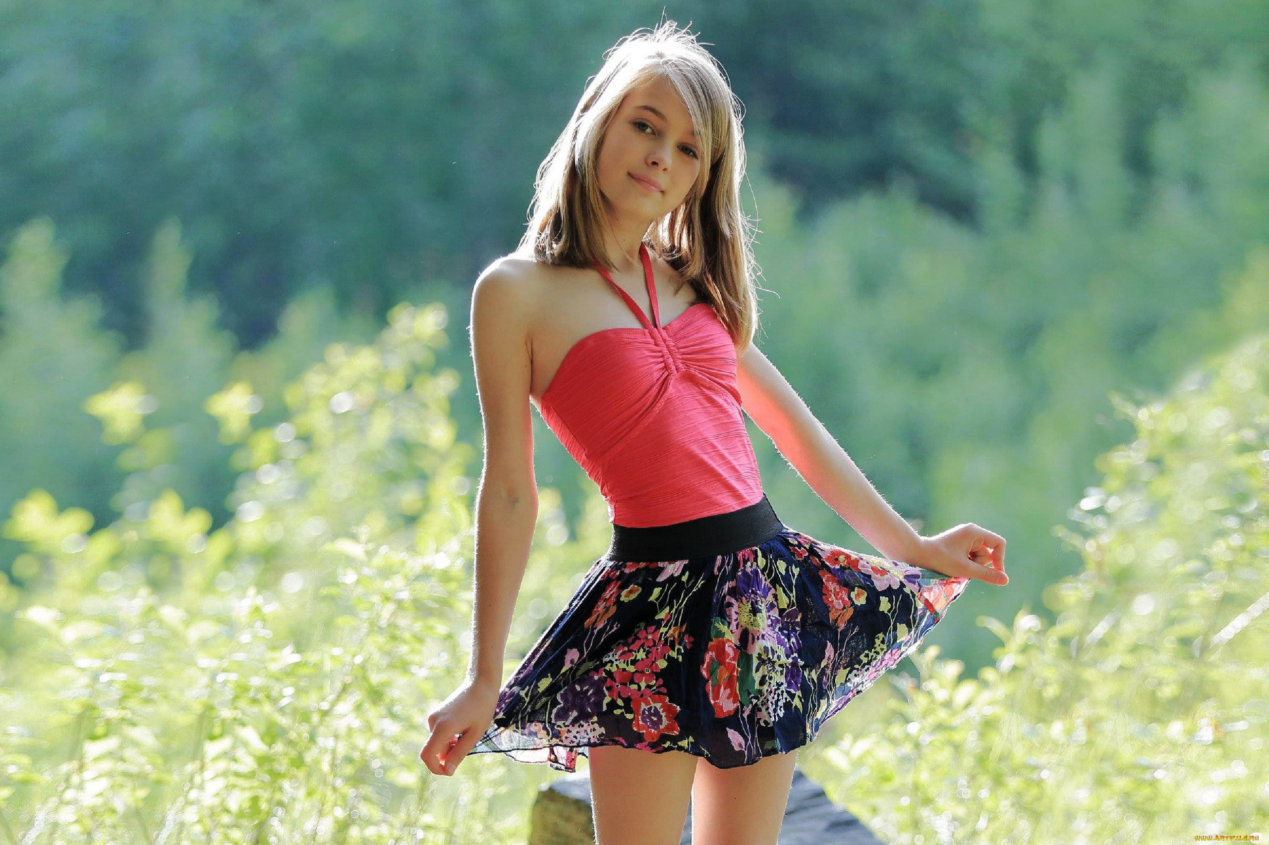 девушки, -, блондинки, , светловолосые, юбка, топ